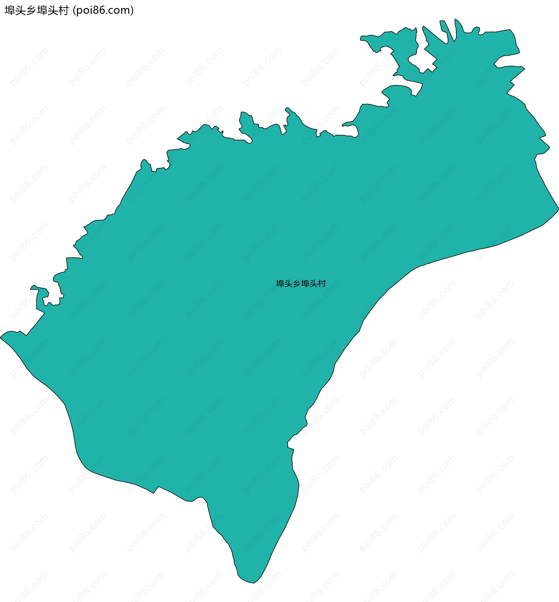 埠头乡埠头村边界地图