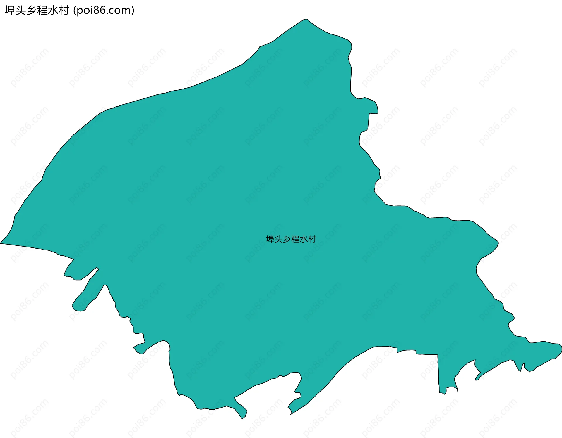 埠头乡程水村边界地图