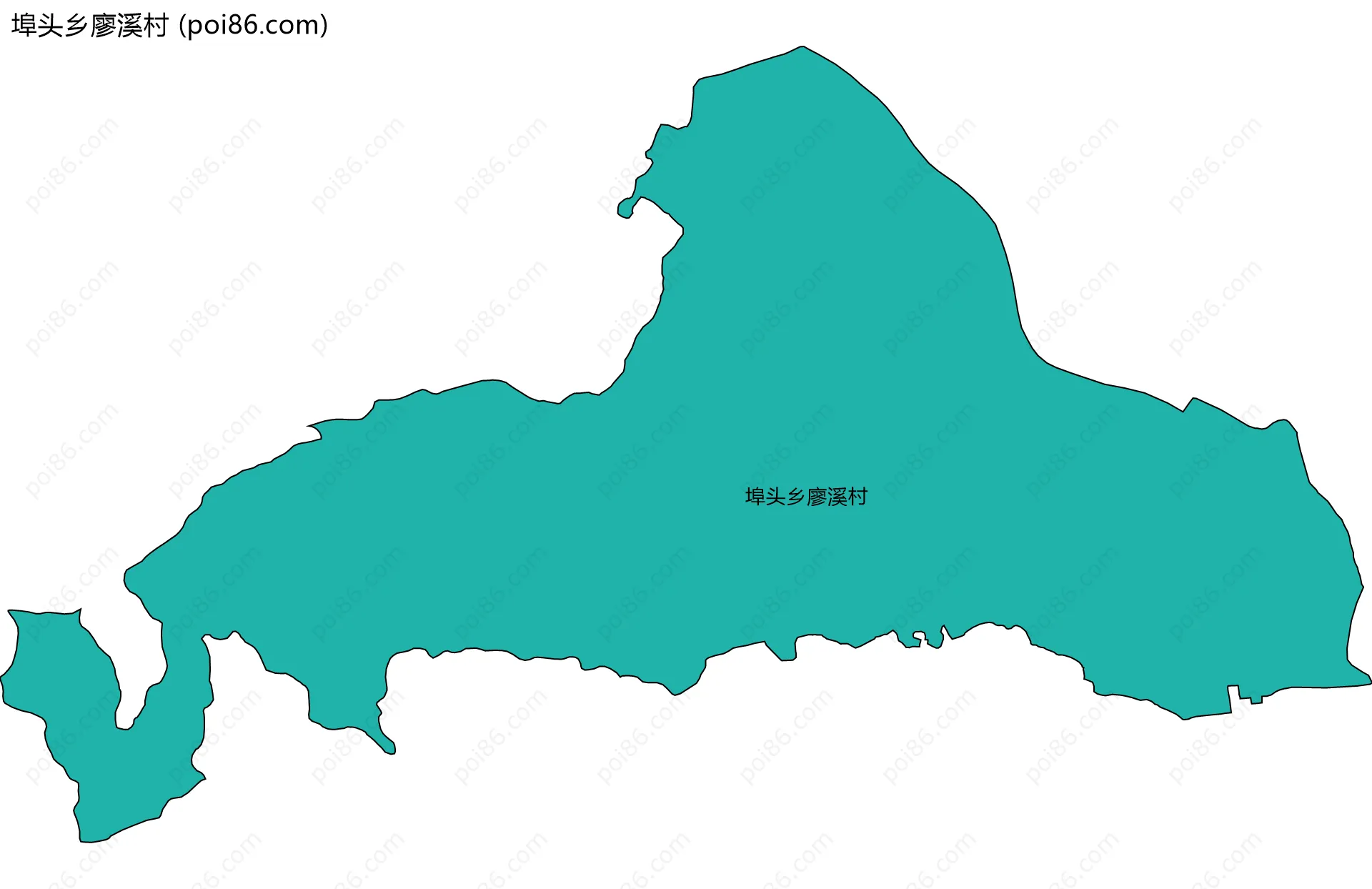 埠头乡廖溪村边界地图