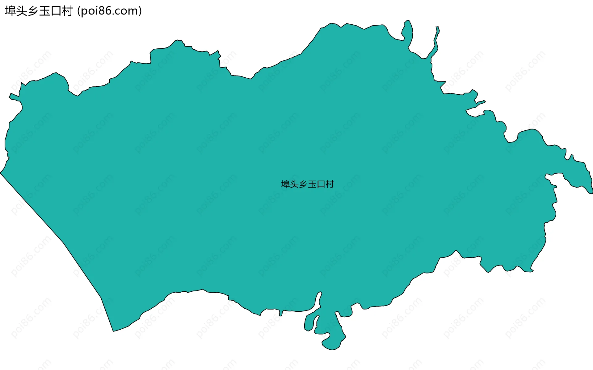 埠头乡玉口村边界地图