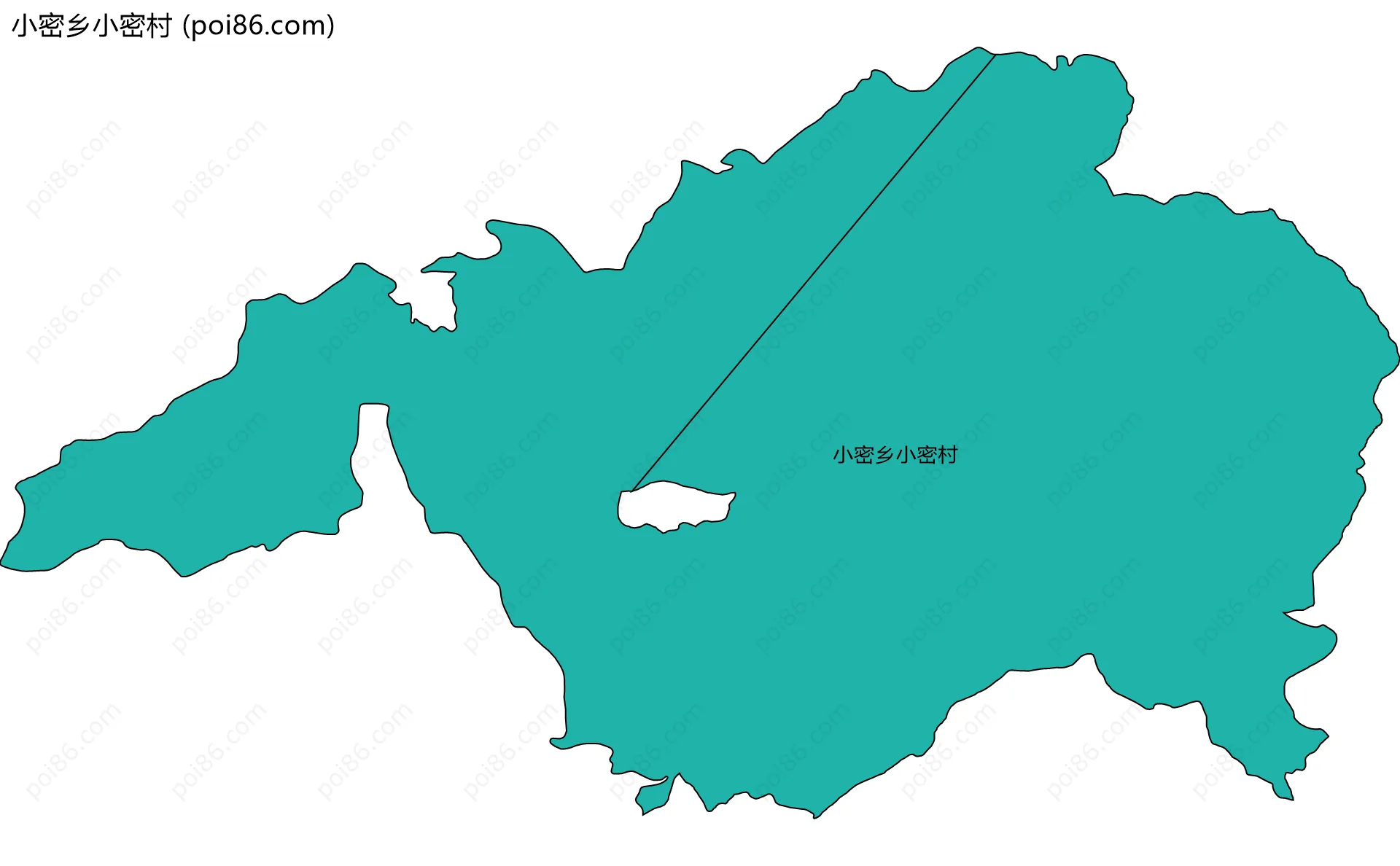 小密乡小密村边界地图