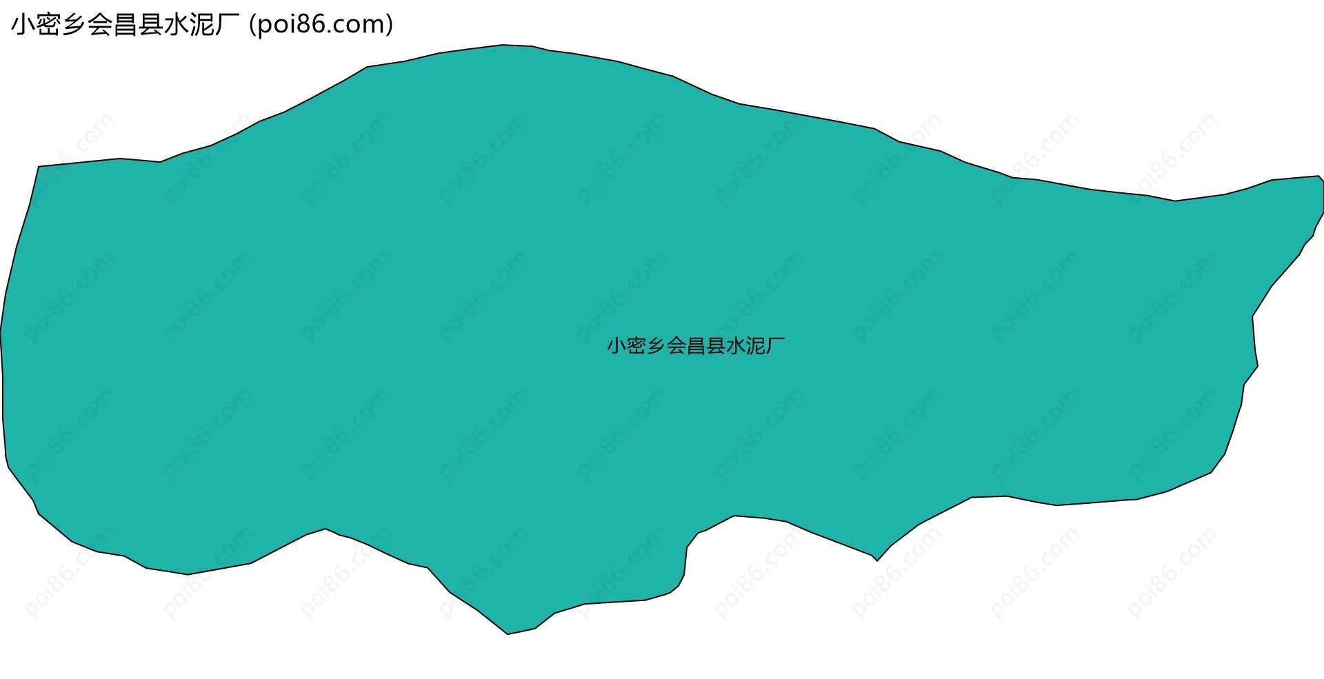 小密乡会昌县水泥厂边界地图