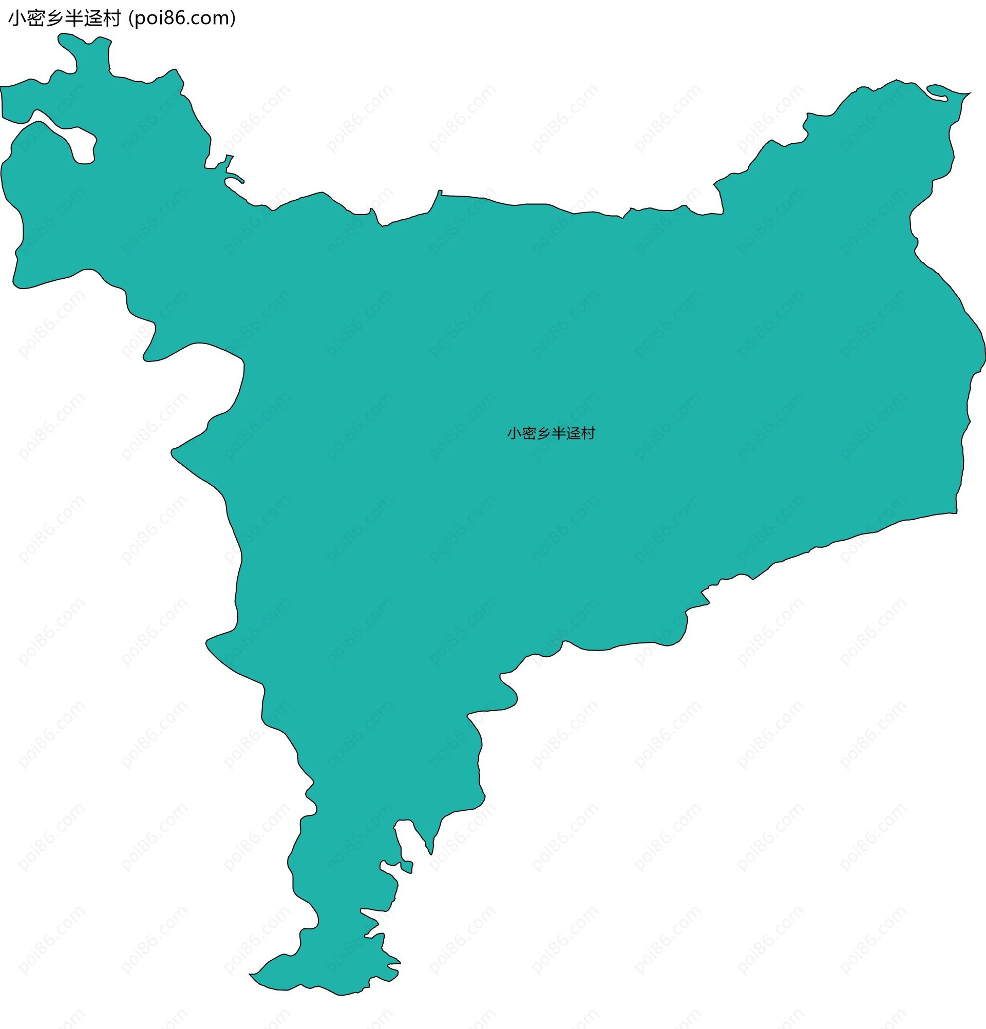 小密乡半迳村边界地图