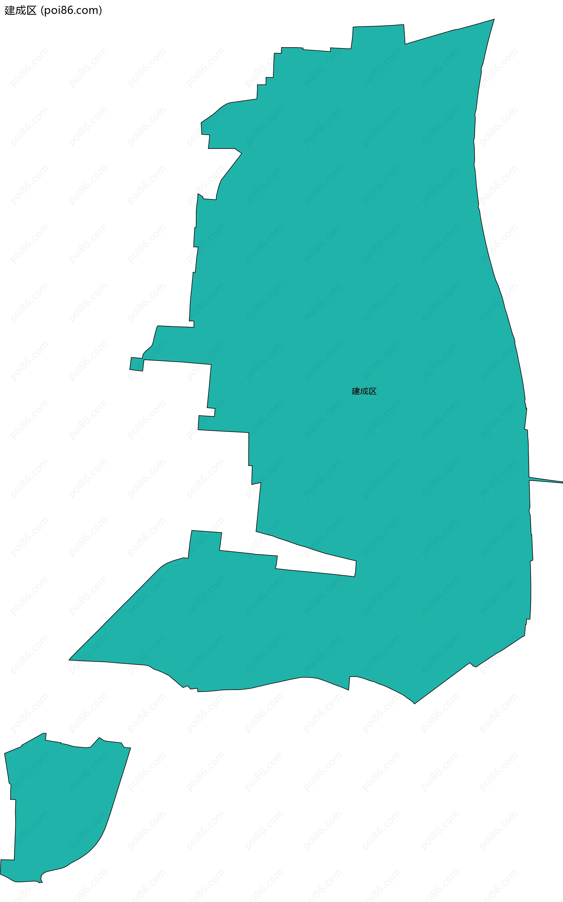 建成区边界地图
