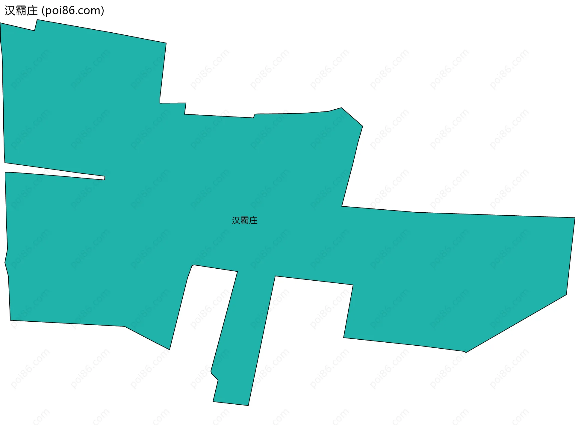 汉霸庄边界地图