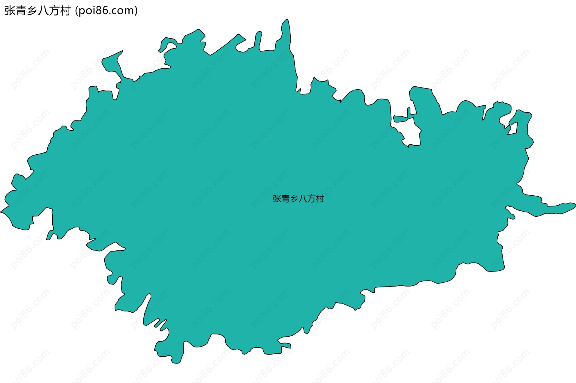 张青乡八方村边界地图