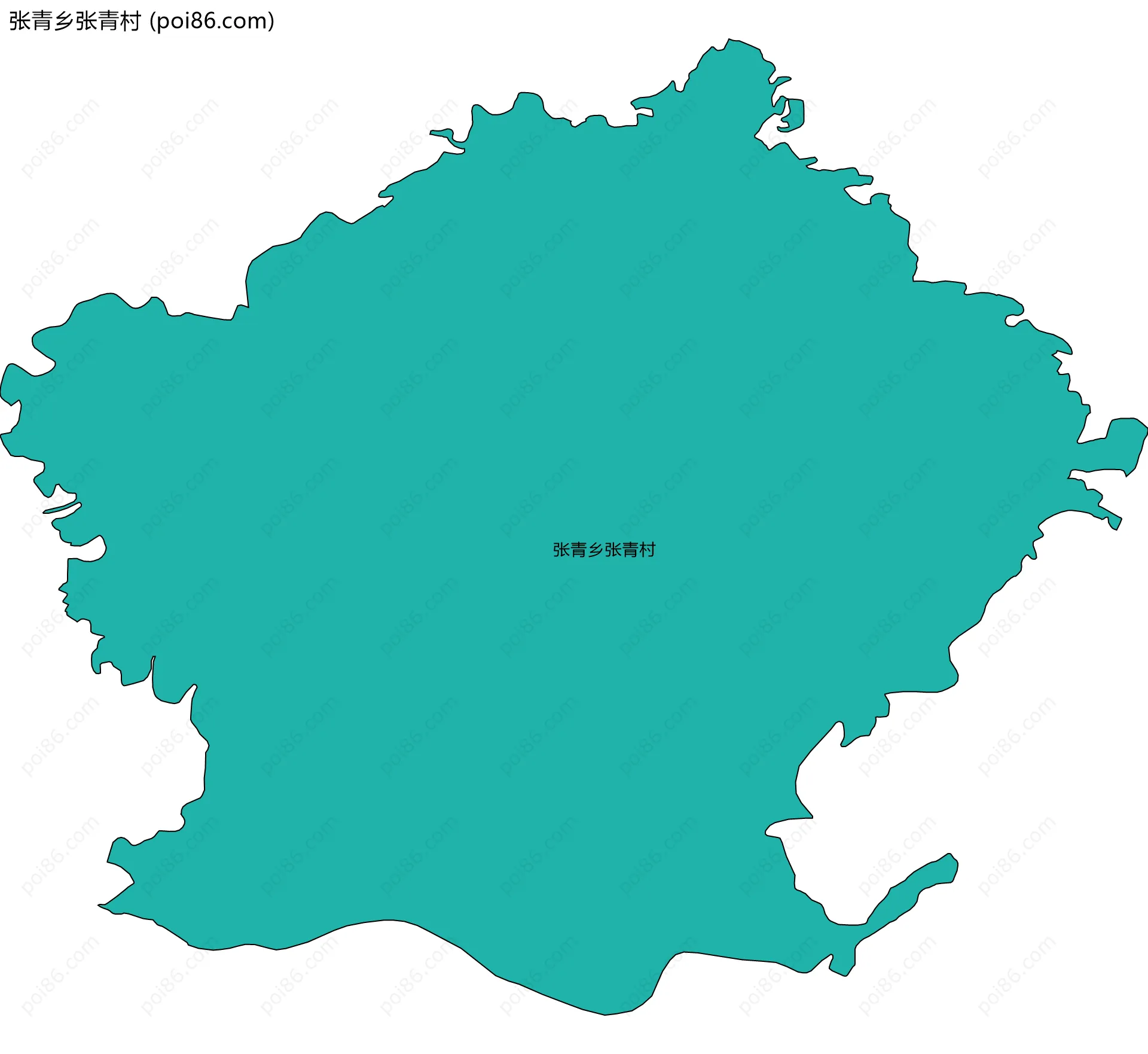 张青乡张青村边界地图