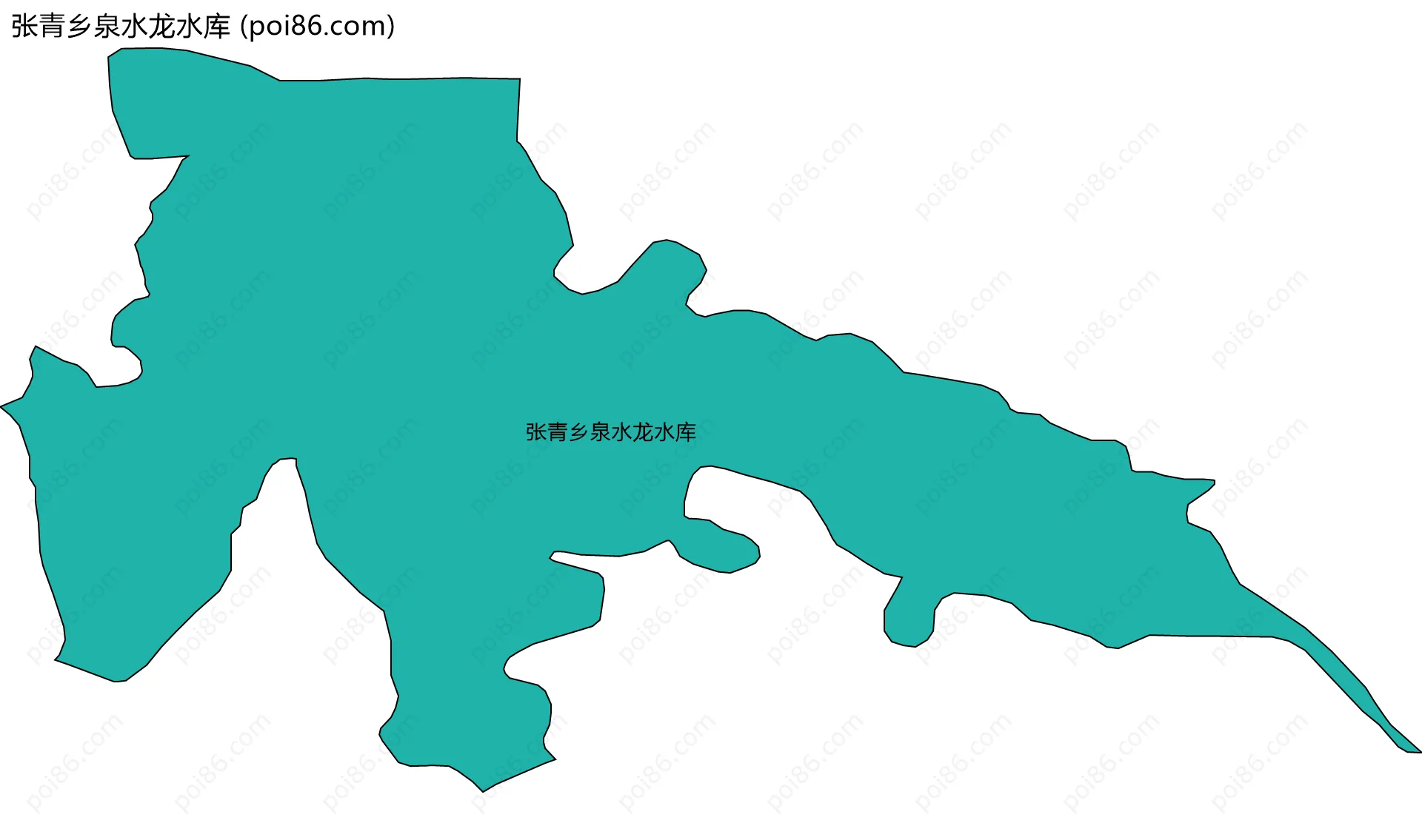 张青乡泉水龙水库边界地图