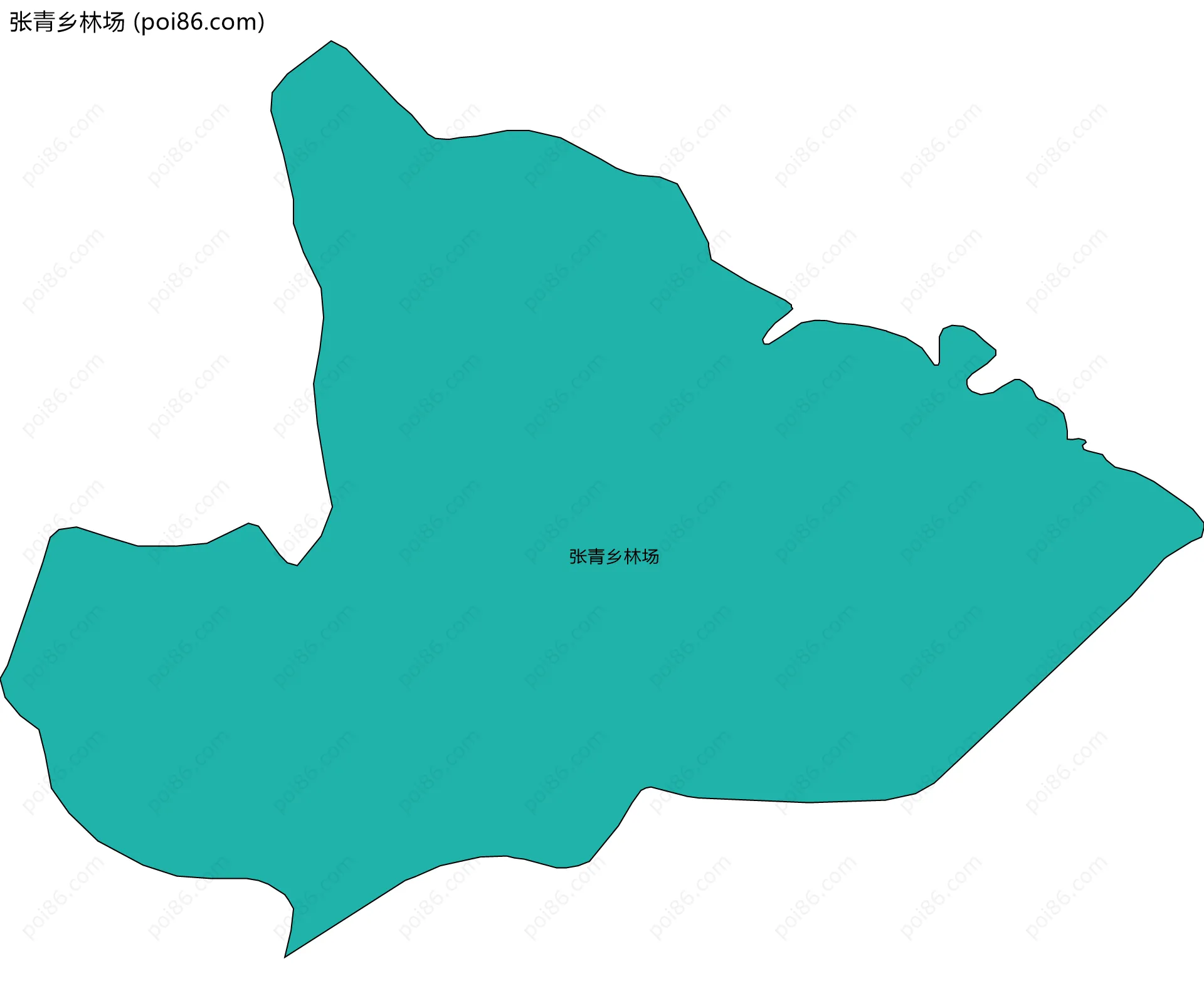 张青乡林场边界地图