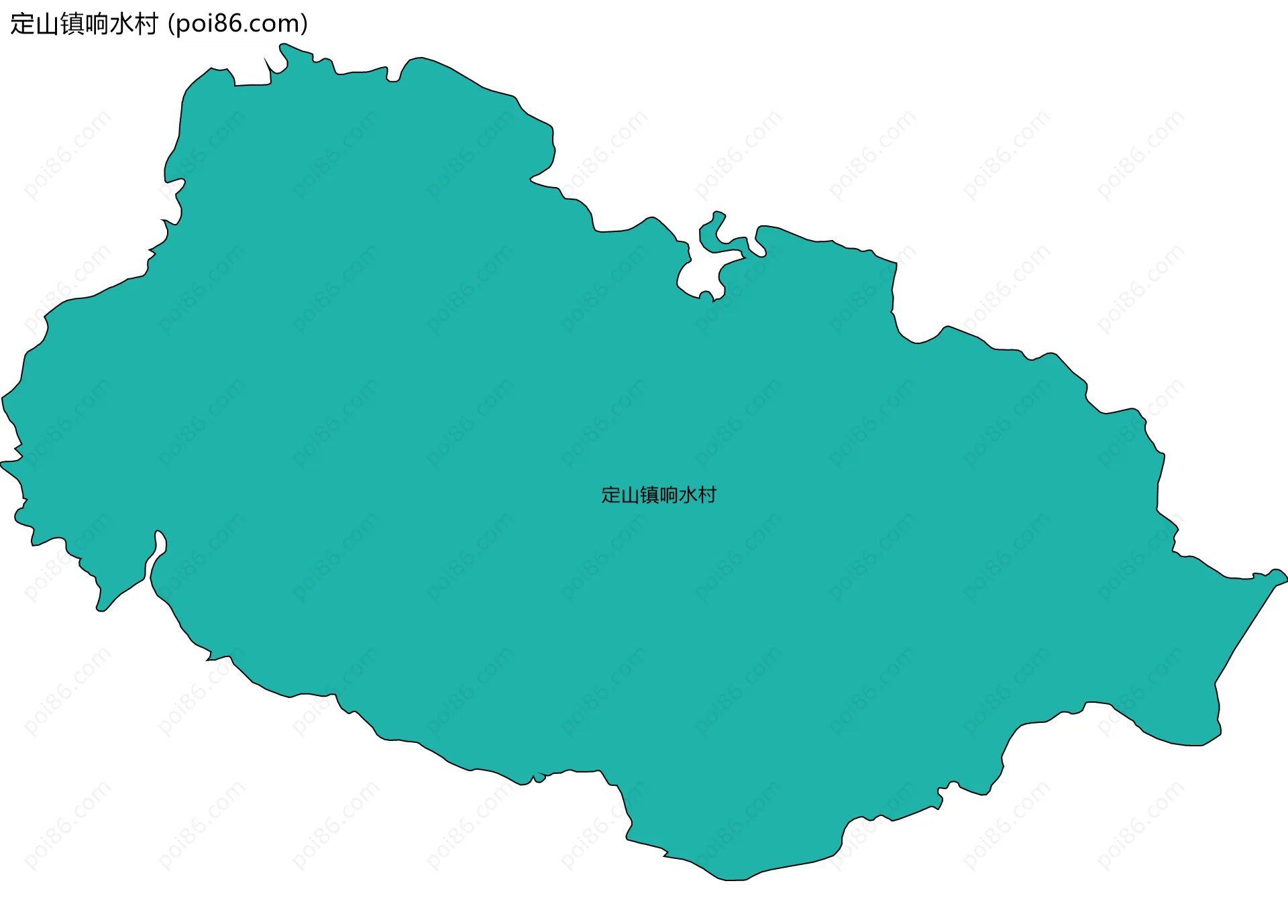 定山镇响水村边界地图