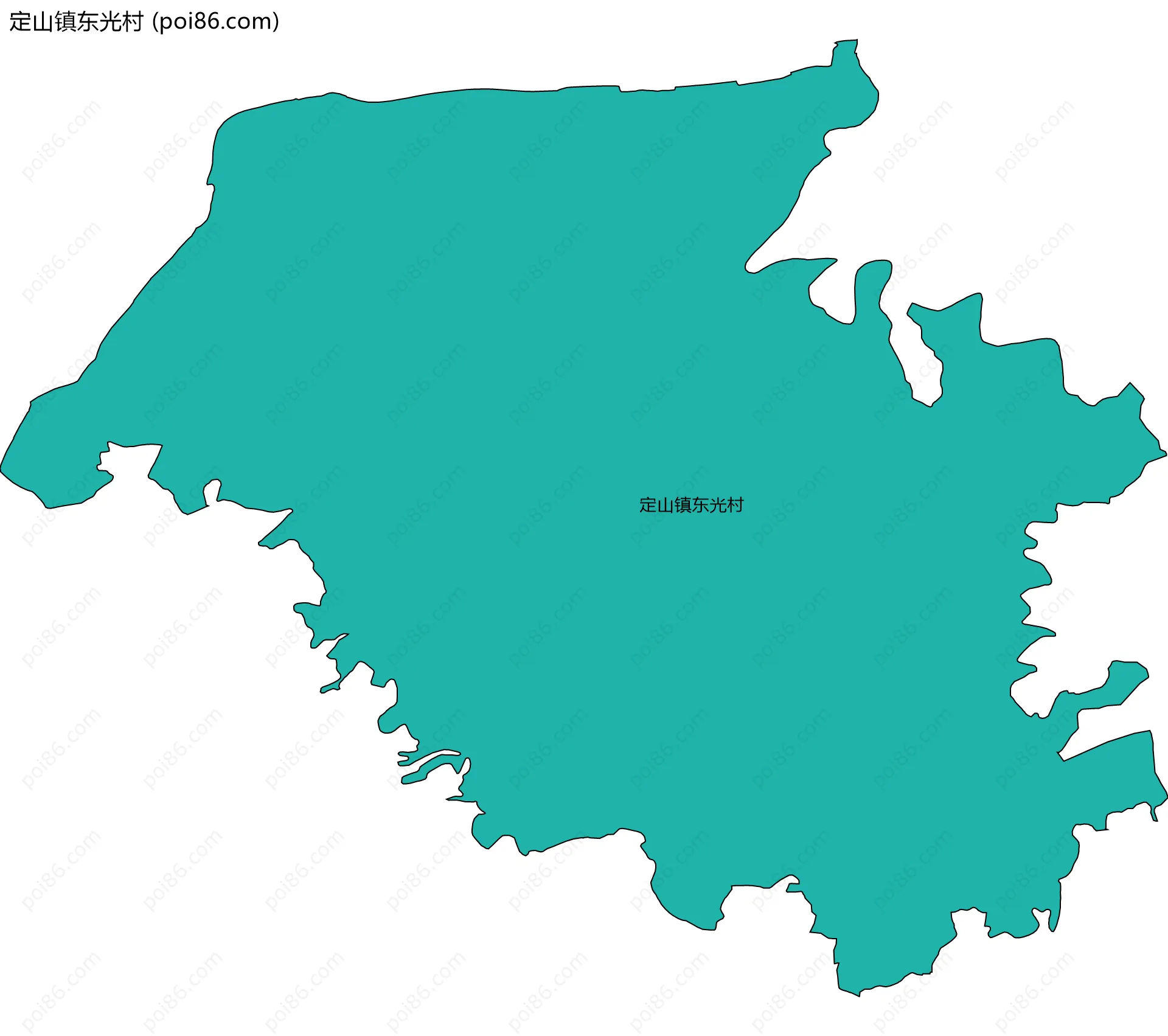 定山镇东光村边界地图