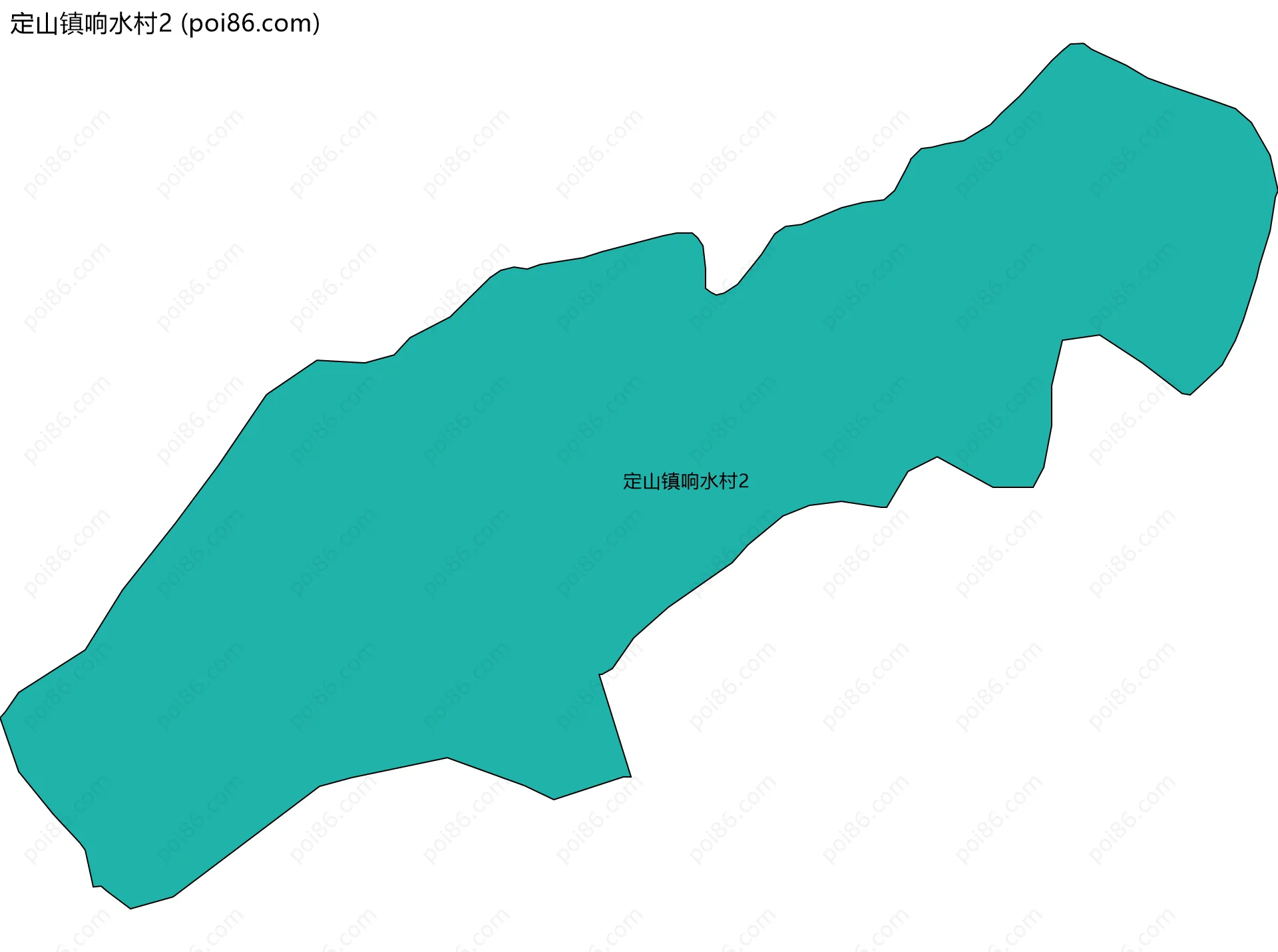 定山镇响水村2边界地图