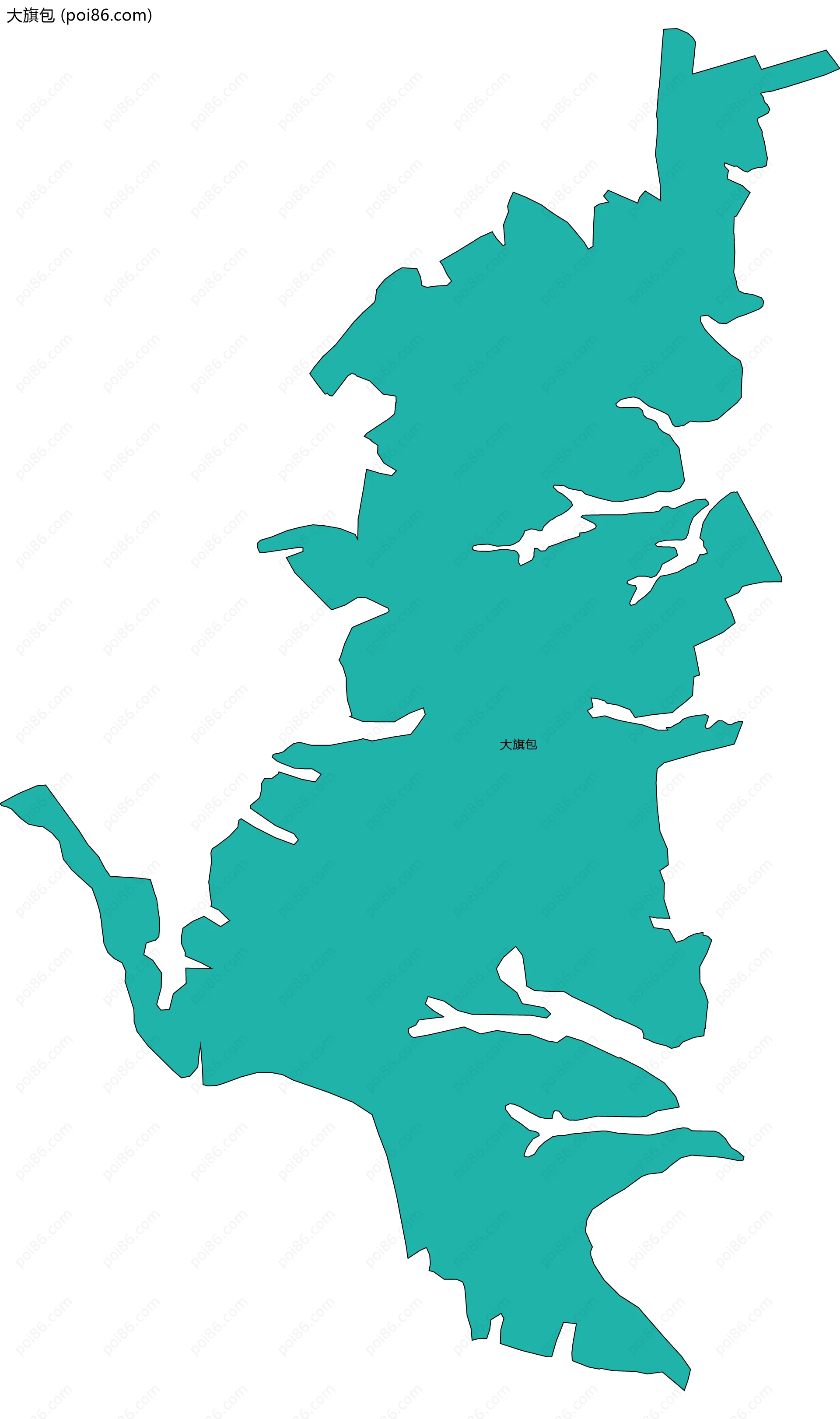 大旗包边界地图