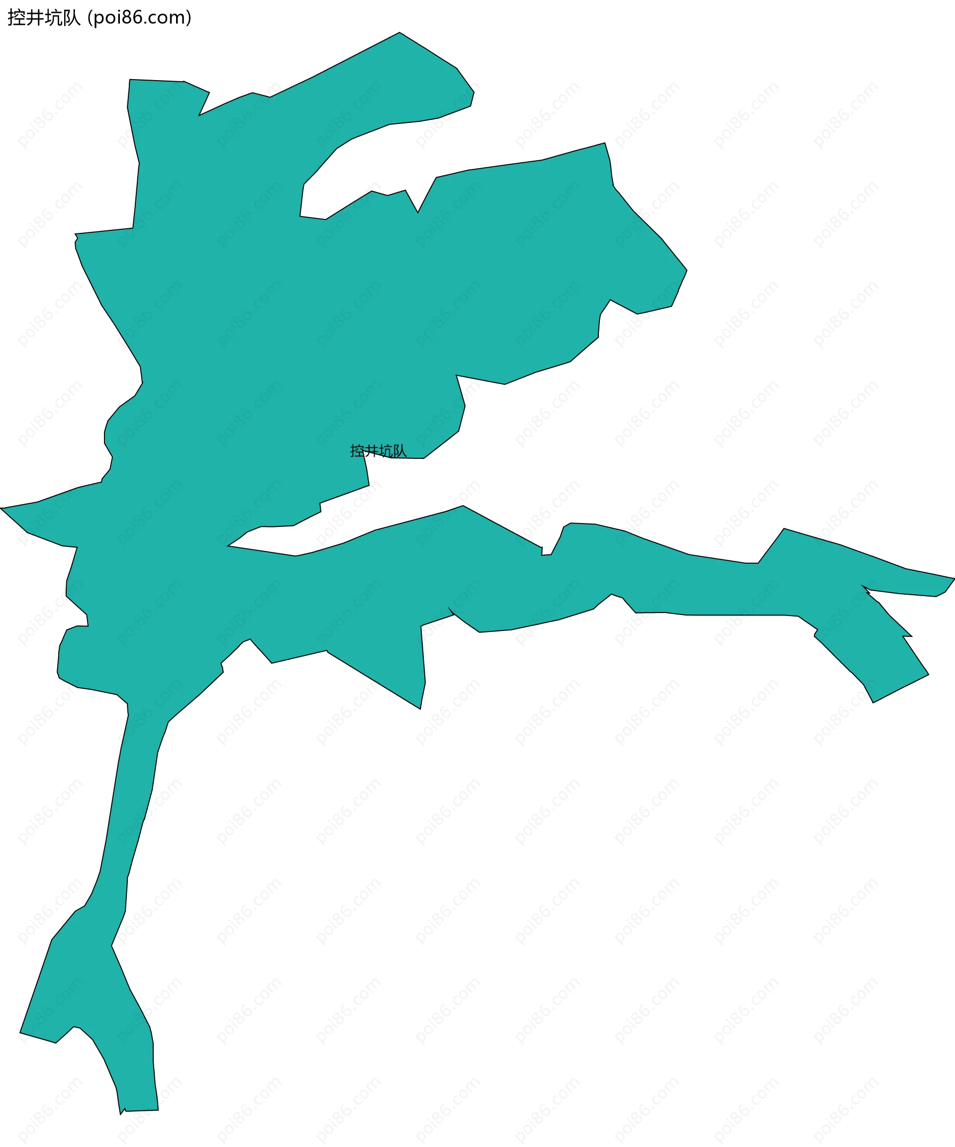 控井坑队边界地图