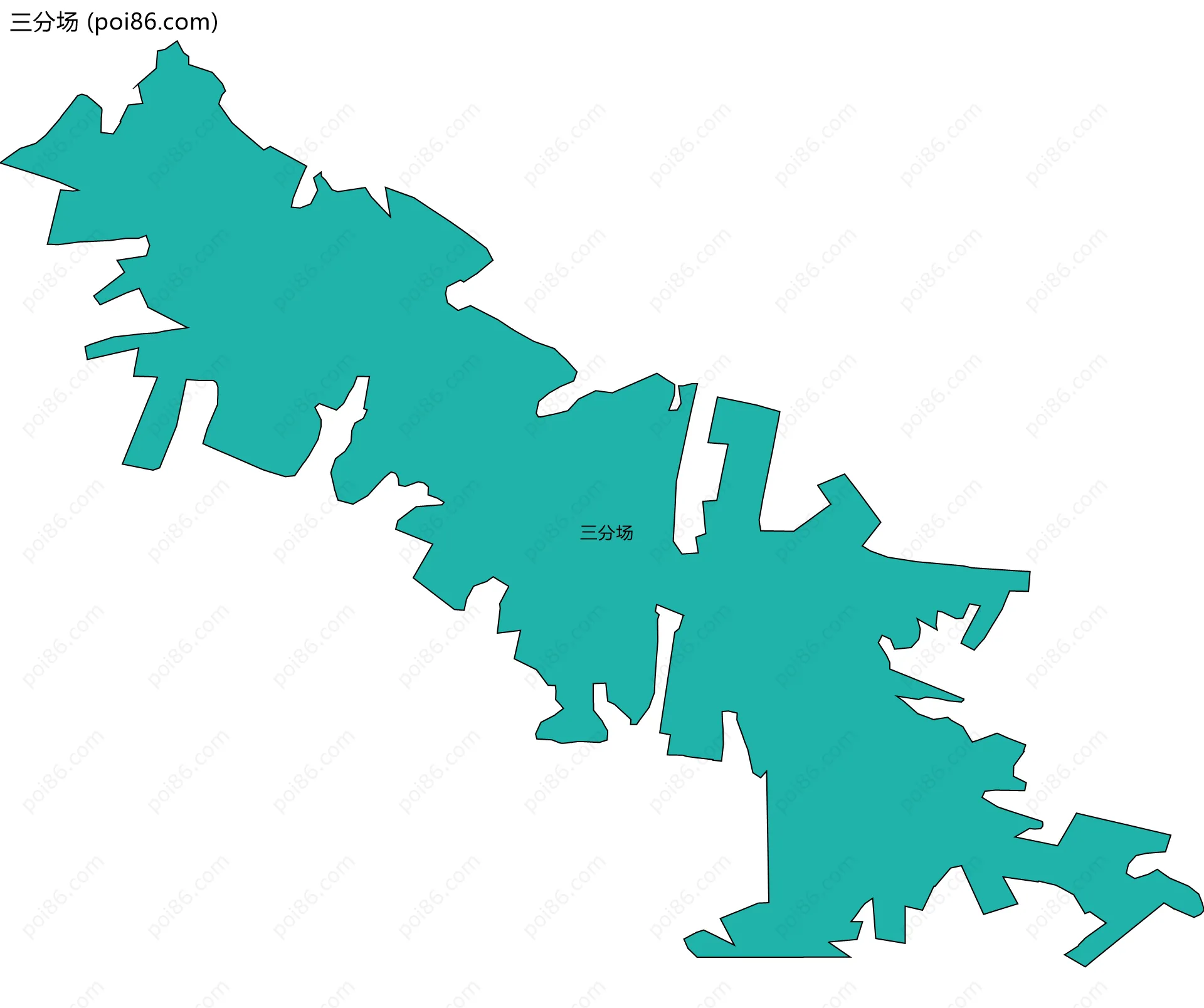 三分场边界地图