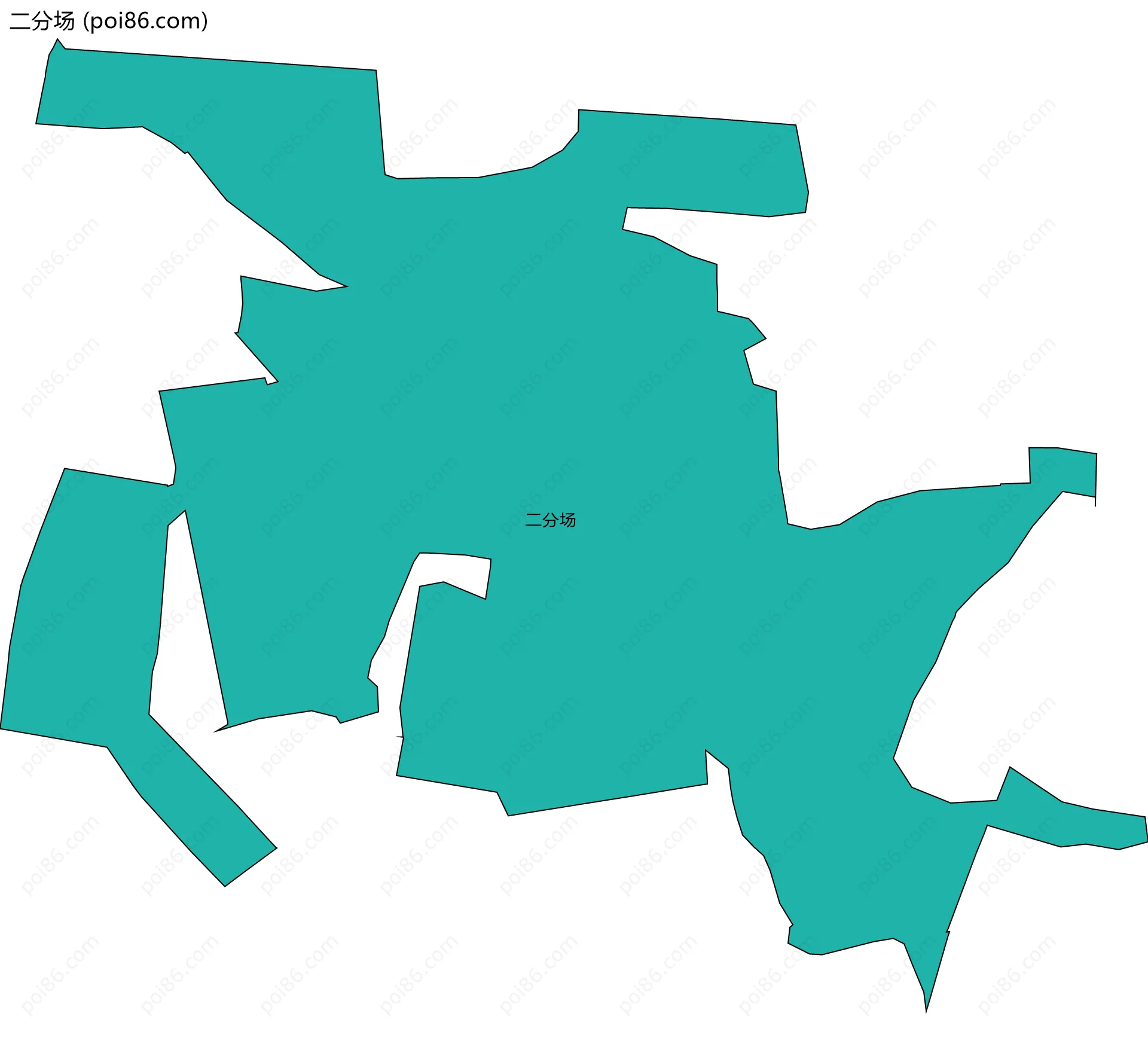 二分场边界地图