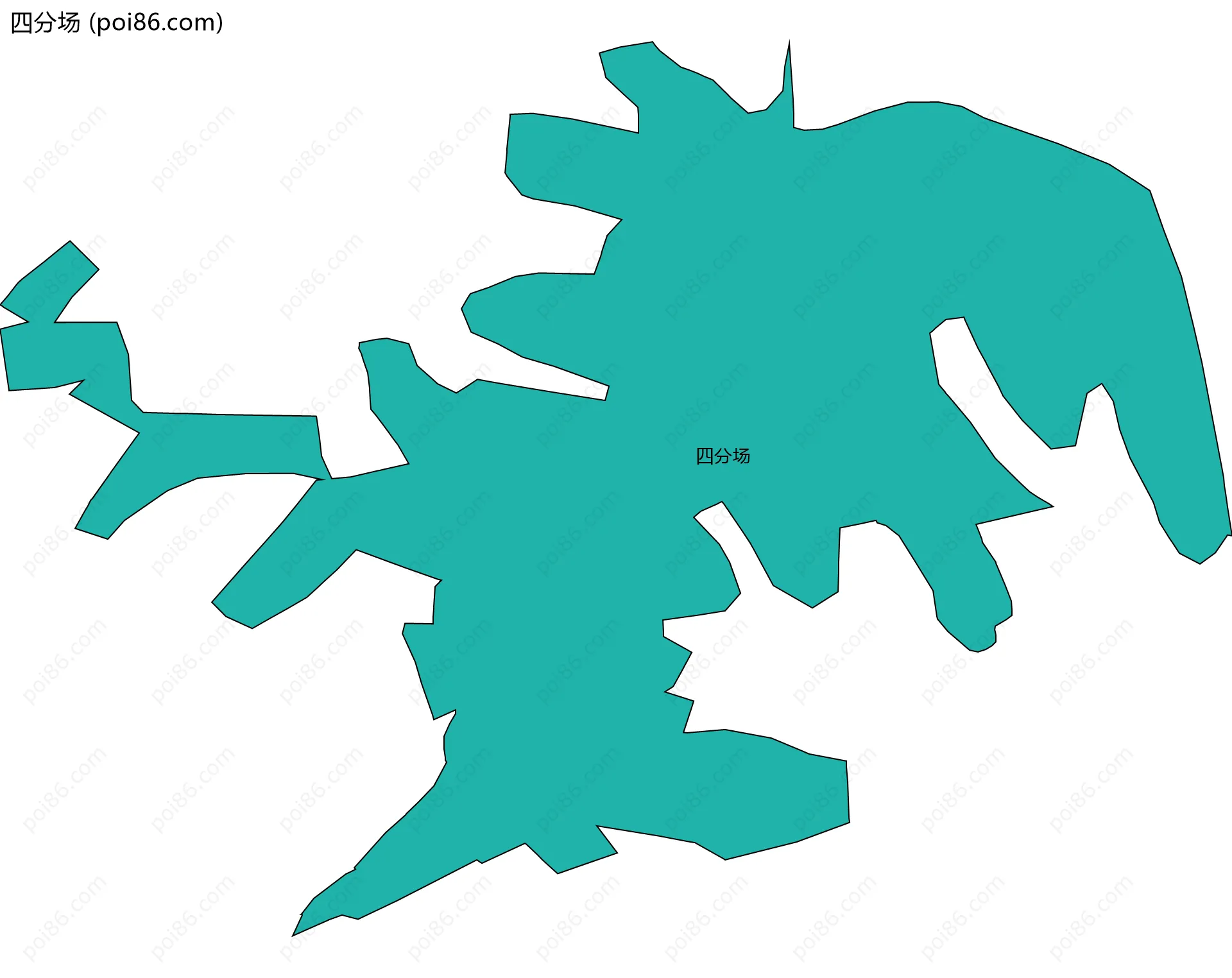 四分场边界地图