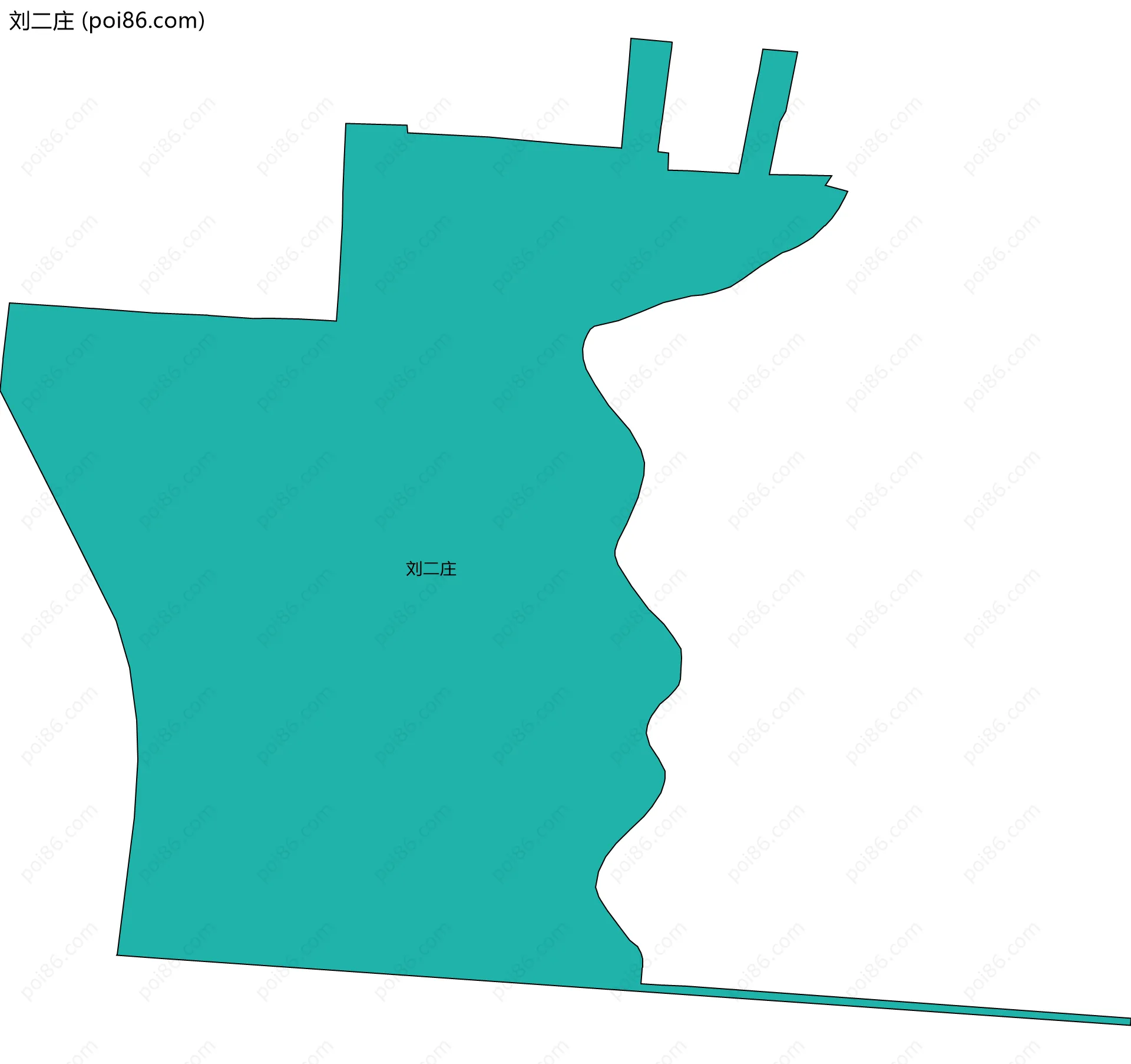 刘二庄边界地图