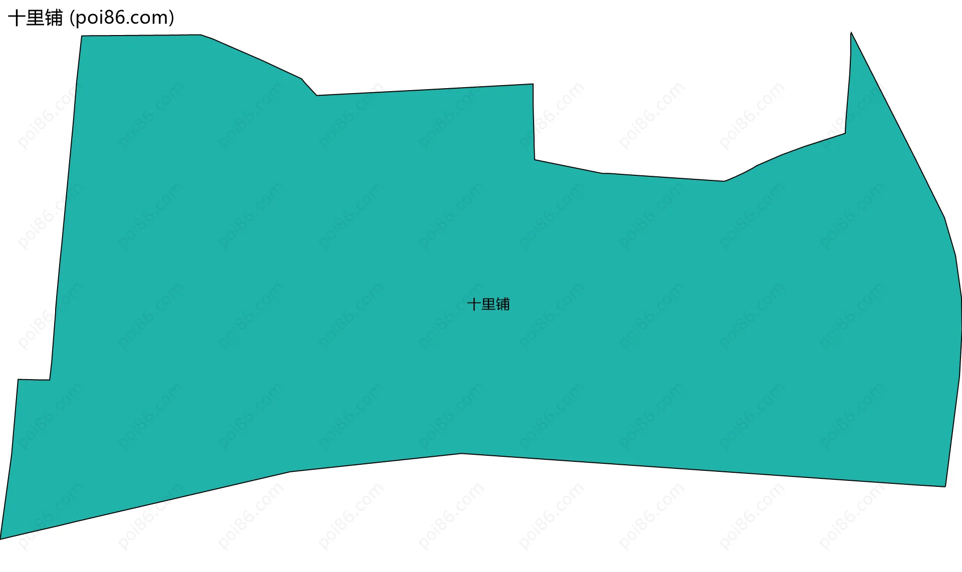 十里铺边界地图