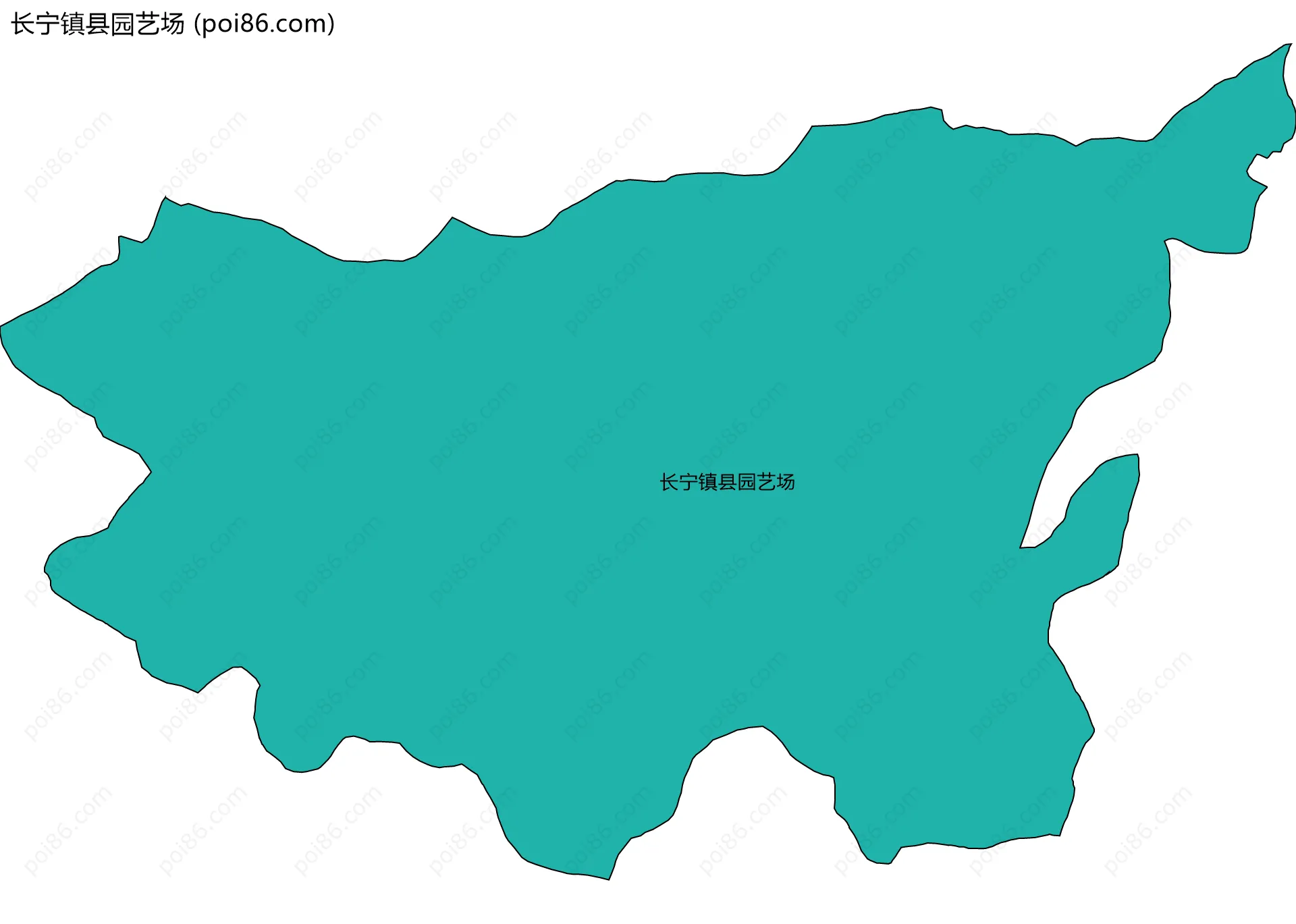 长宁镇县园艺场边界地图