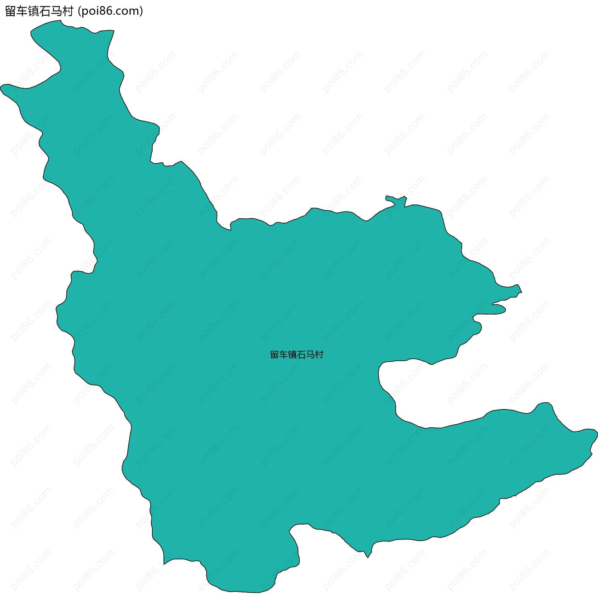 留车镇石马村边界地图