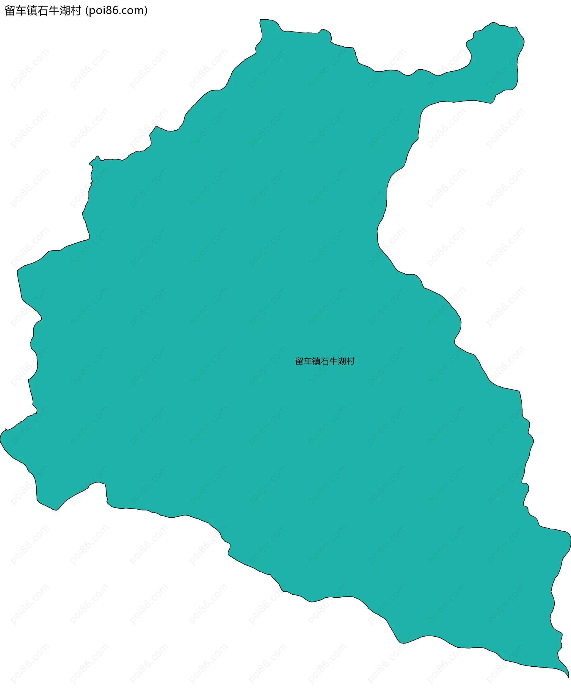 留车镇石牛湖村边界地图