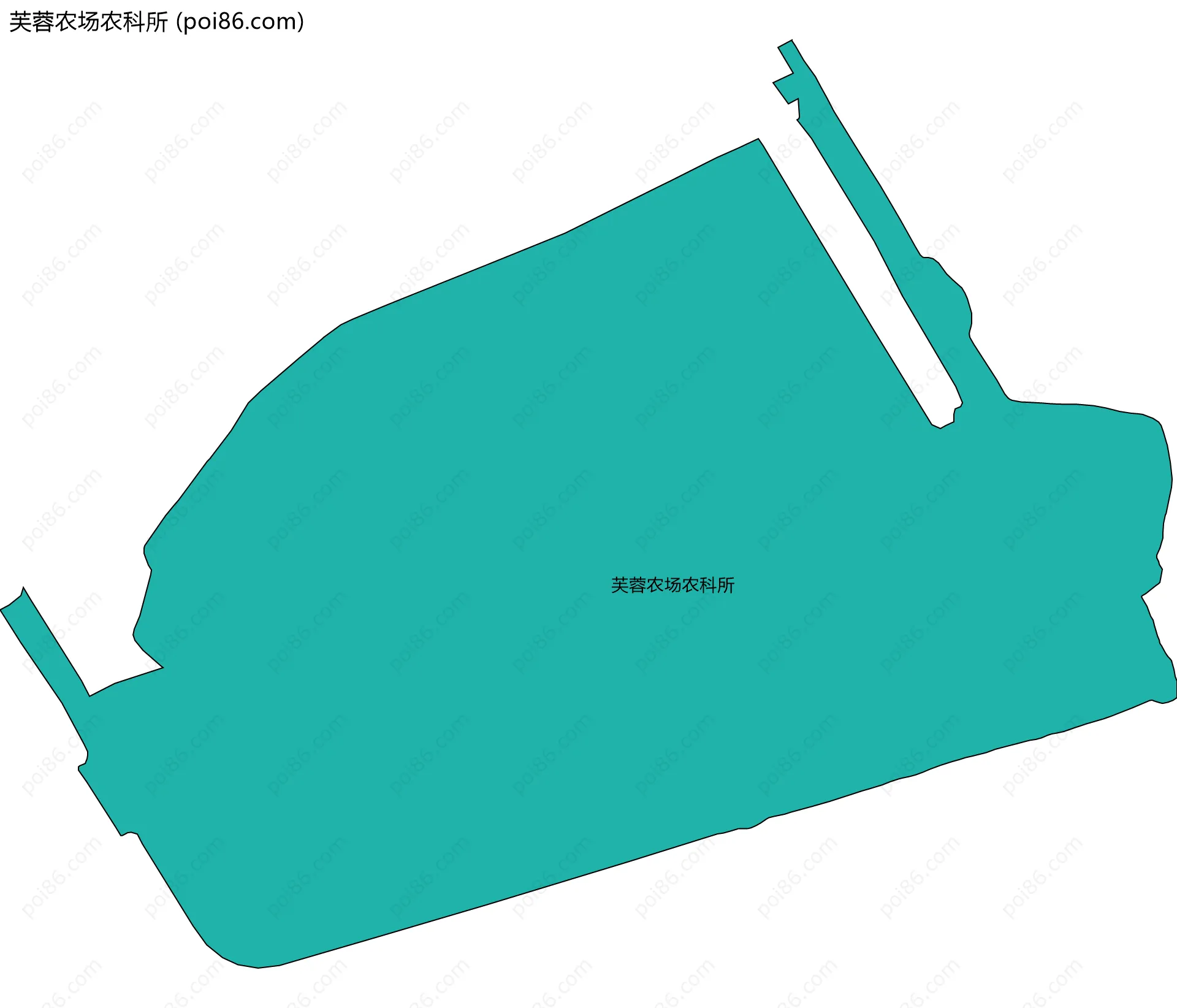 芙蓉农场农科所边界地图