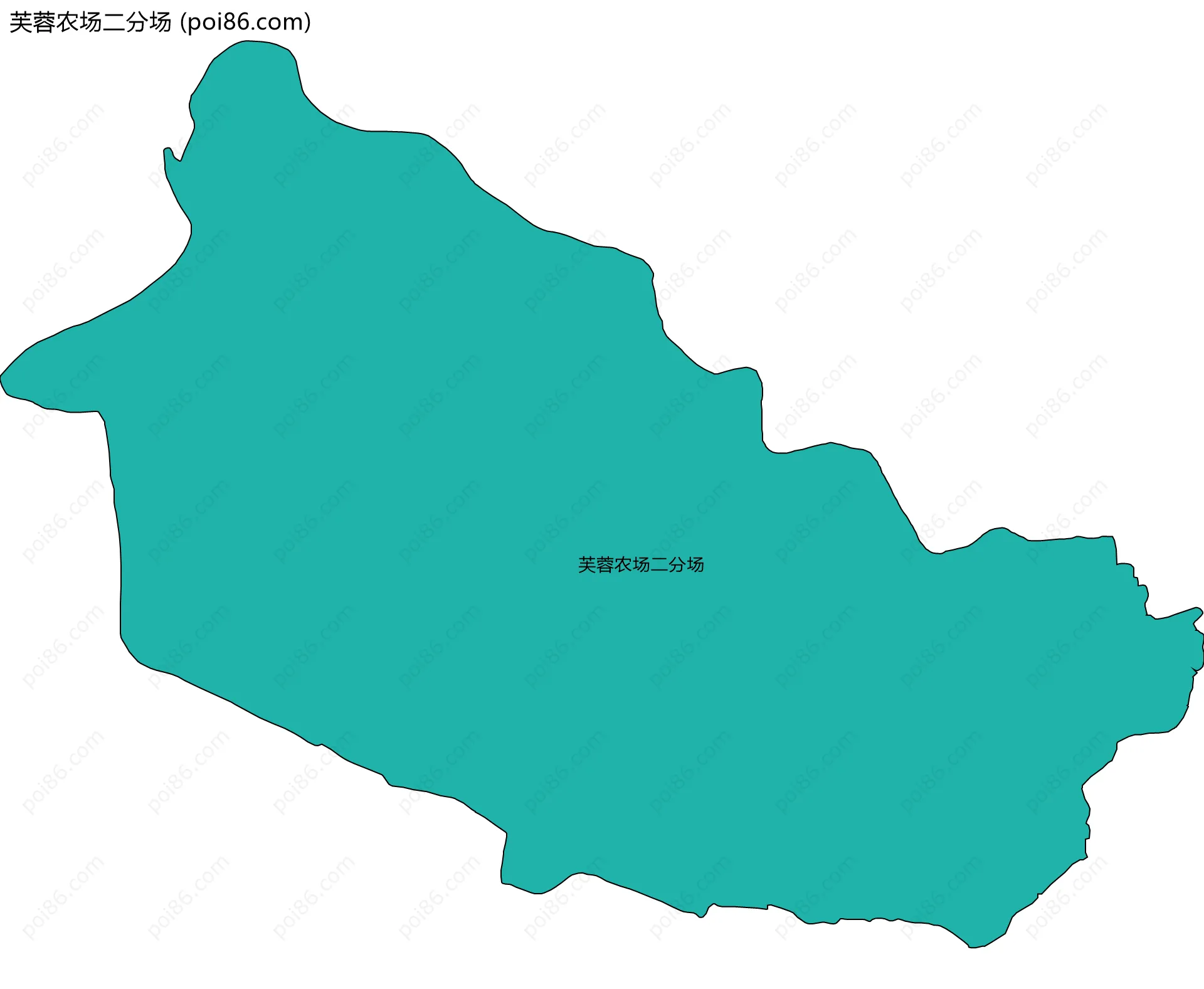 芙蓉农场二分场边界地图