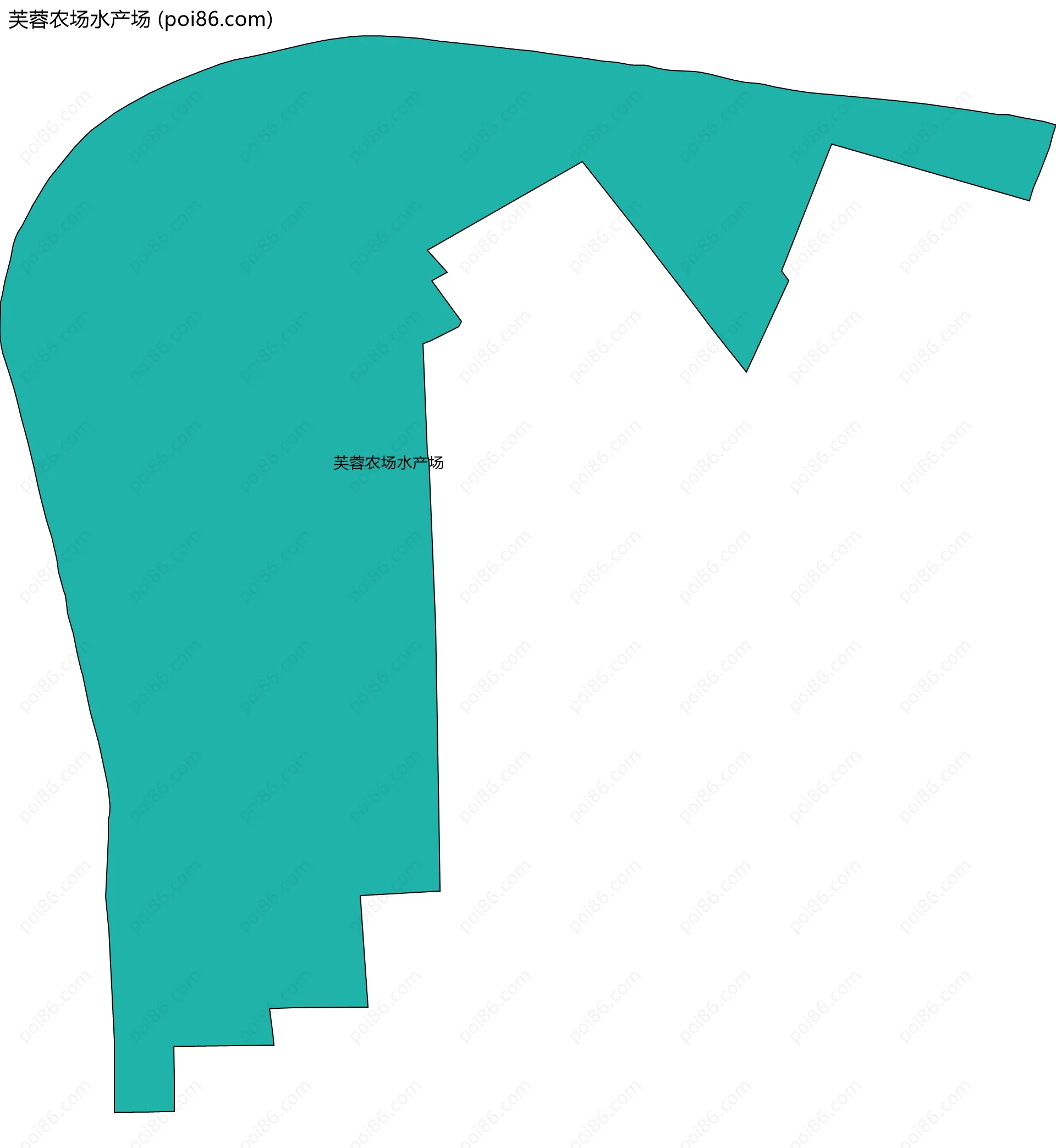 芙蓉农场水产场边界地图