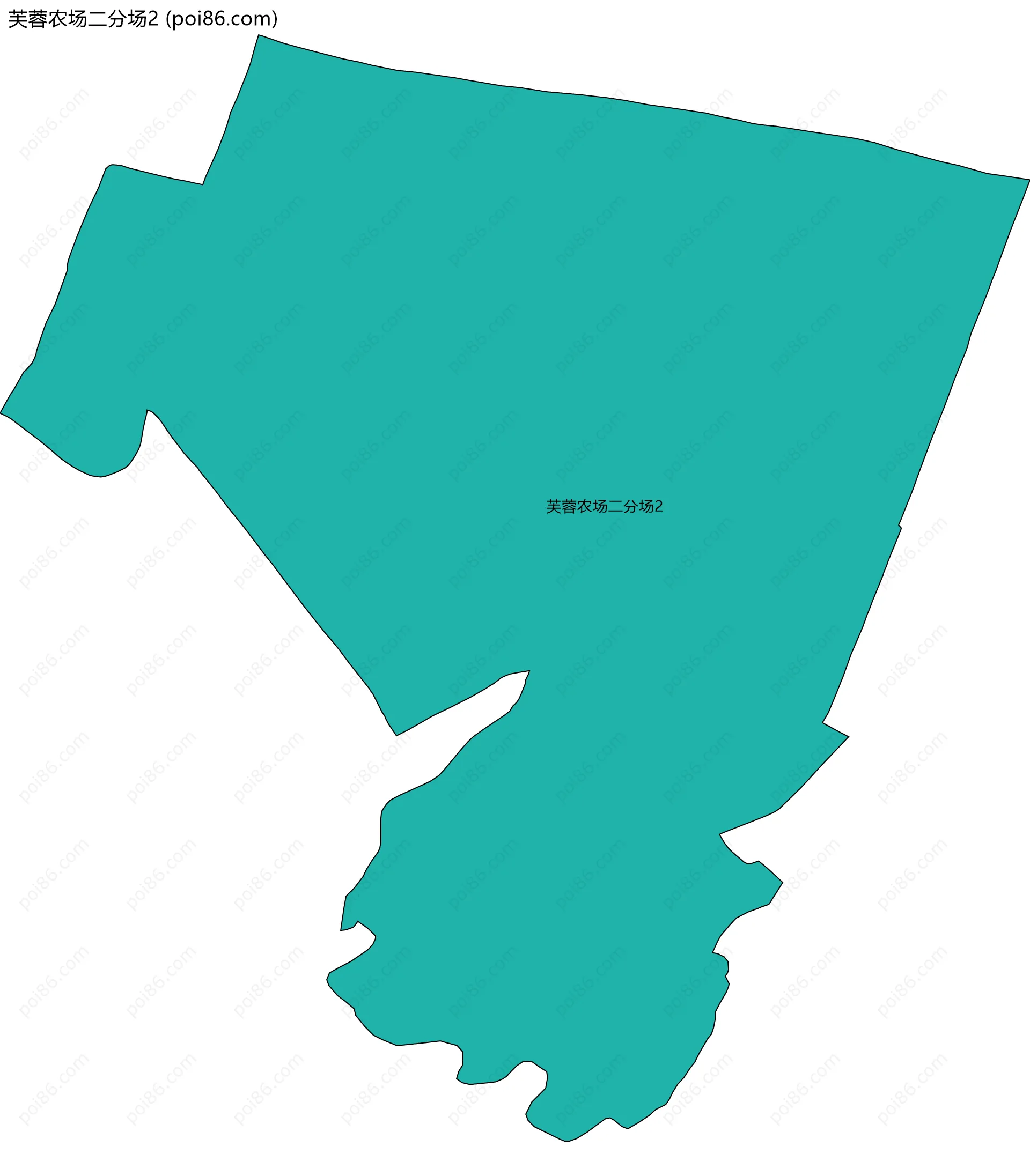 芙蓉农场二分场2边界地图