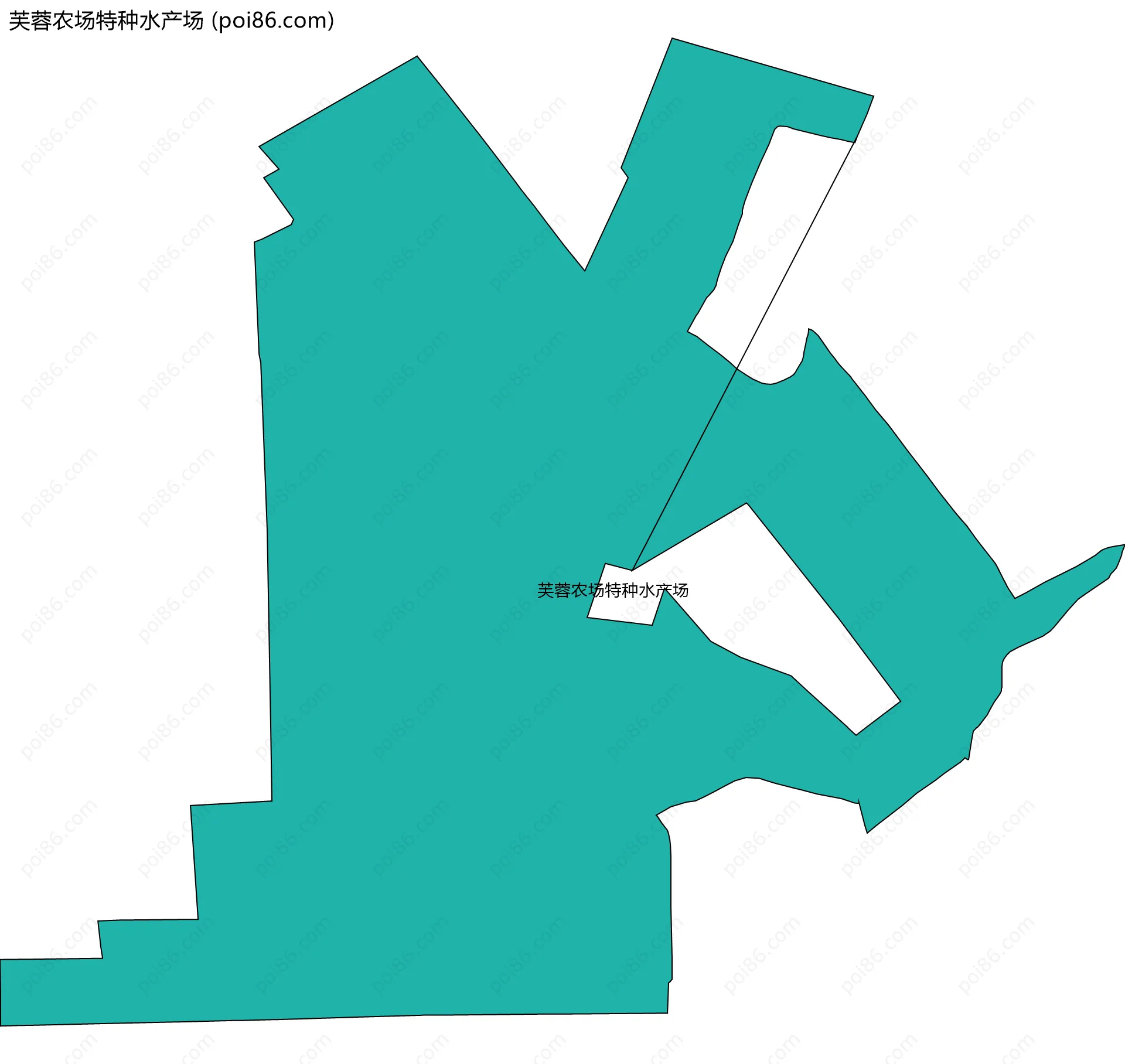 芙蓉农场特种水产场边界地图