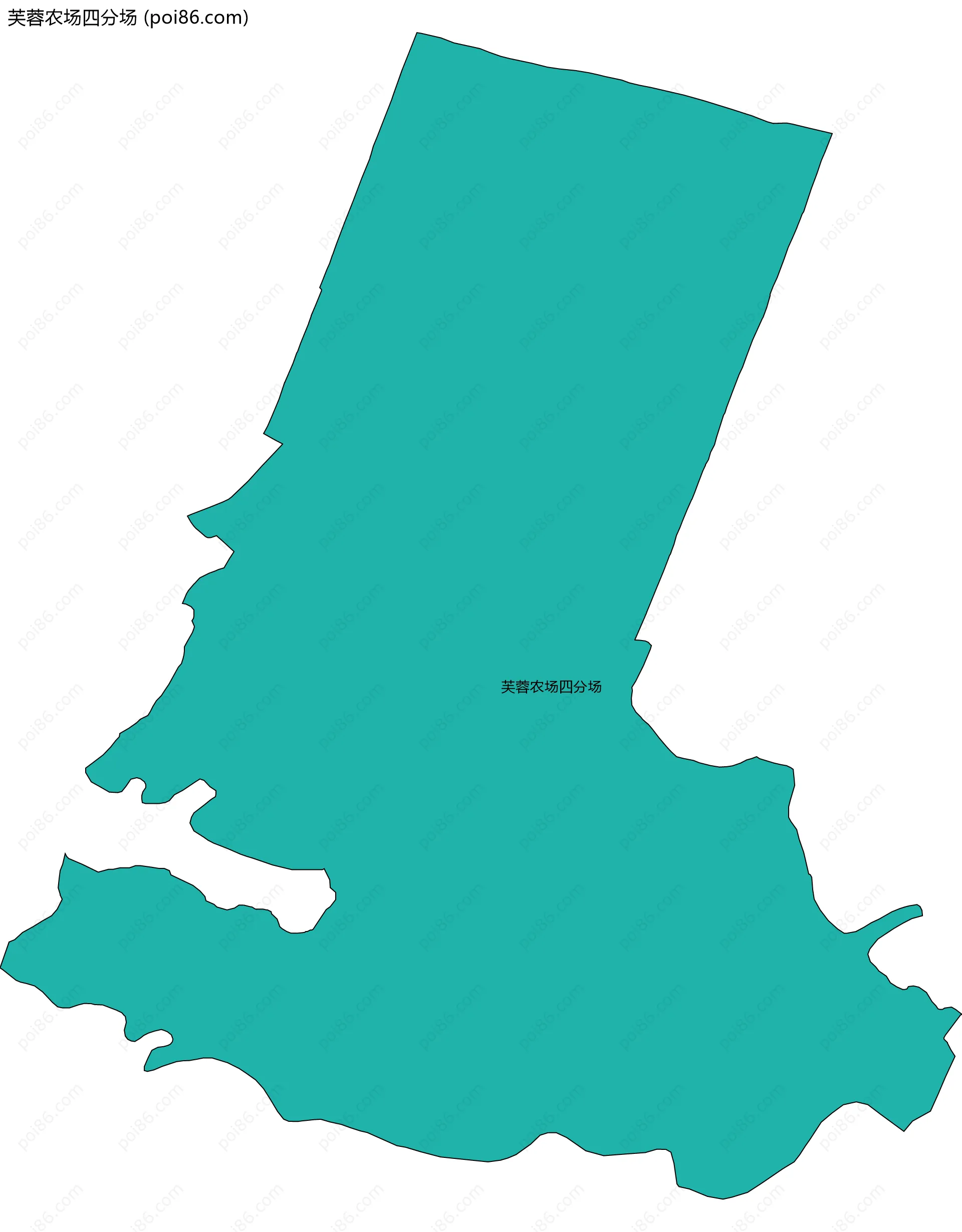 芙蓉农场四分场边界地图