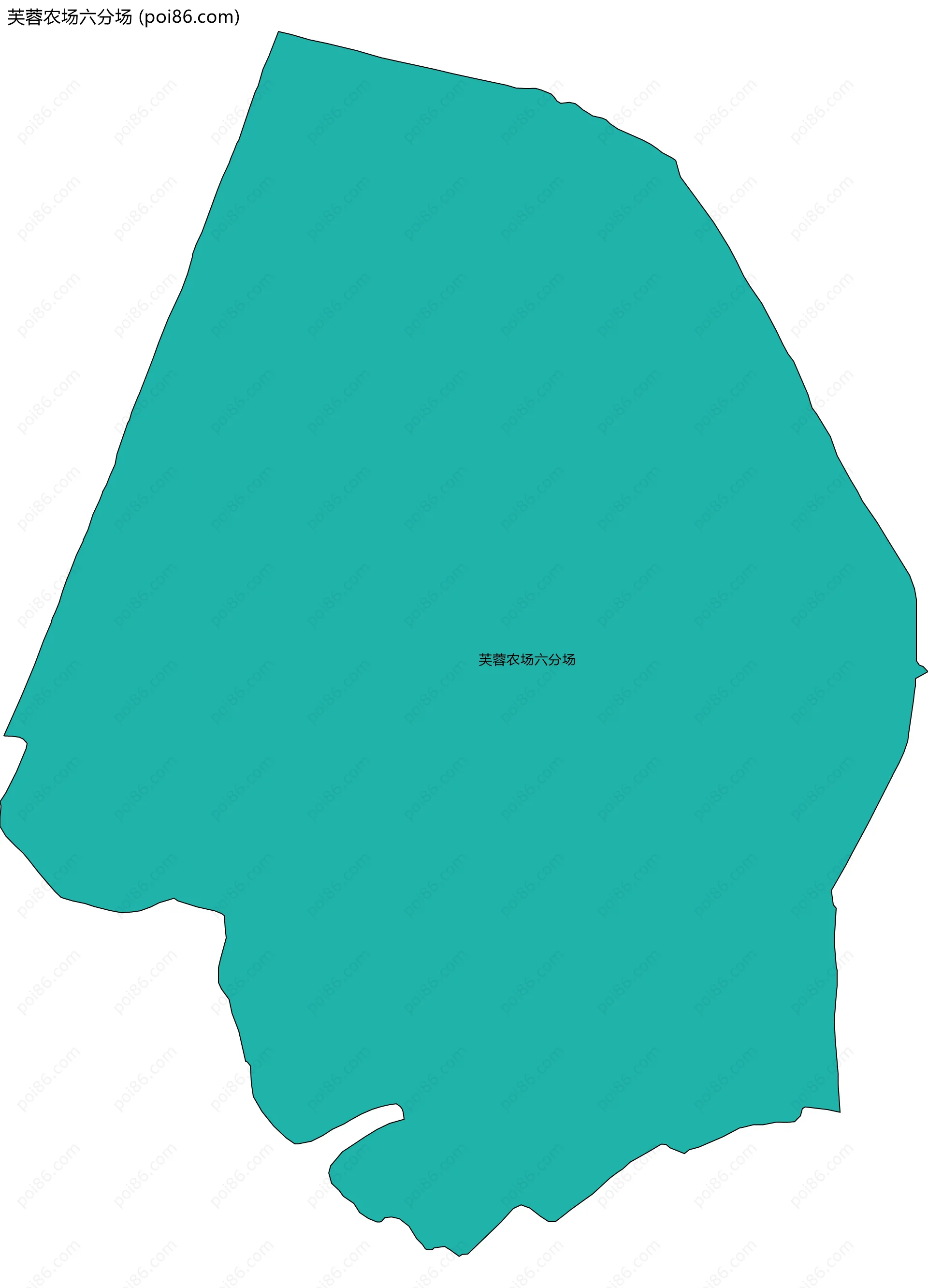 芙蓉农场六分场边界地图