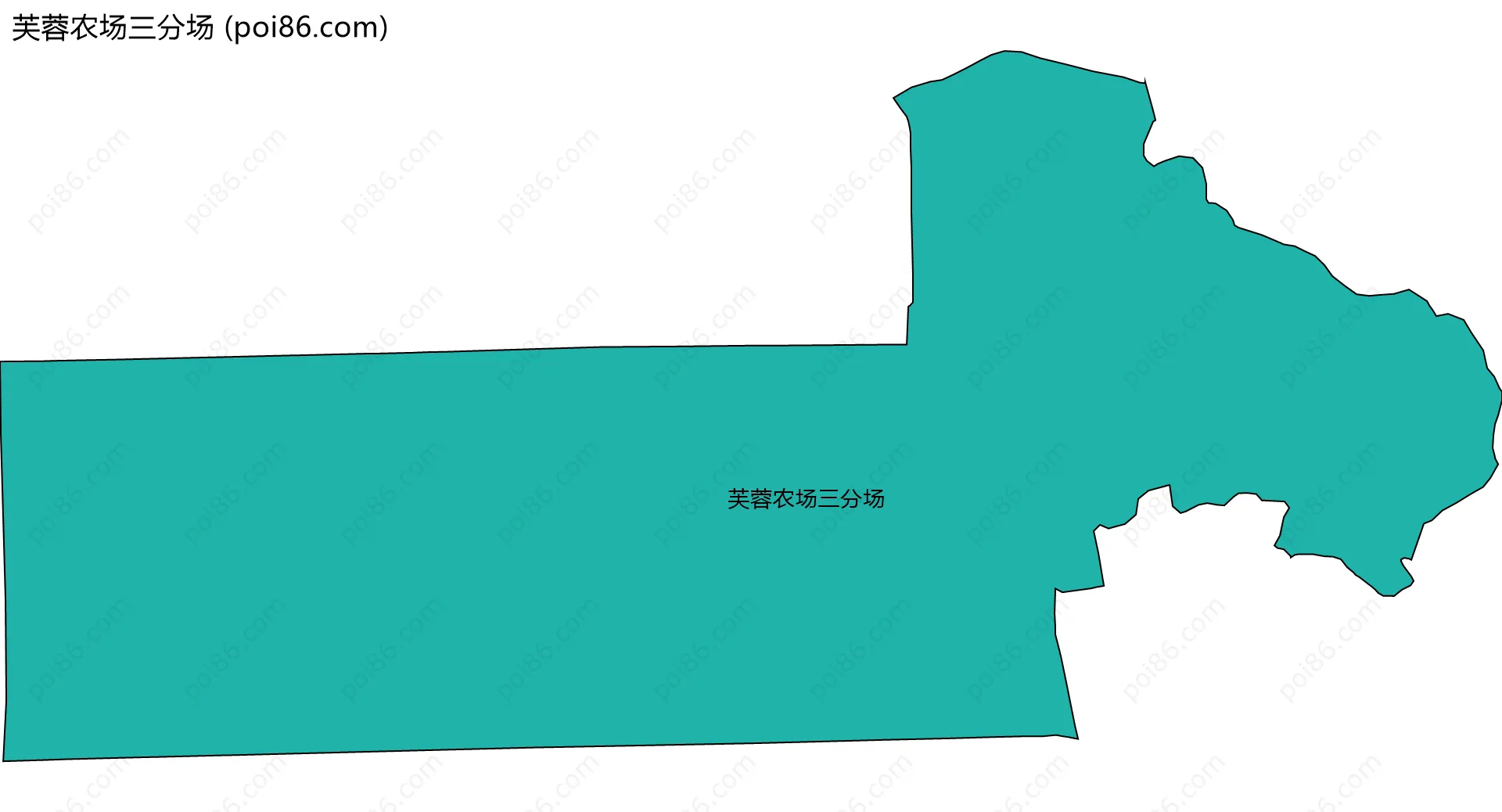 芙蓉农场三分场边界地图