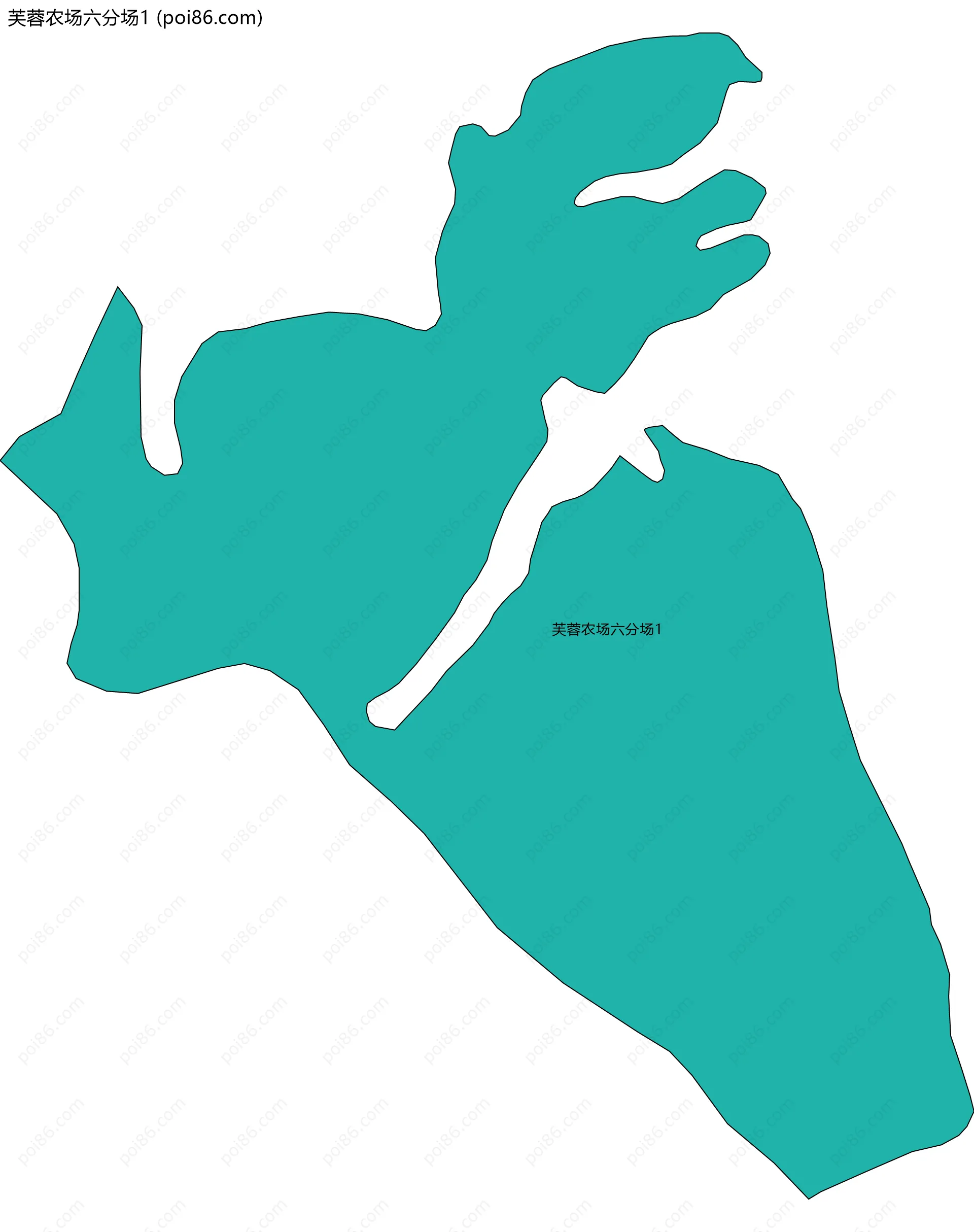 芙蓉农场六分场1边界地图