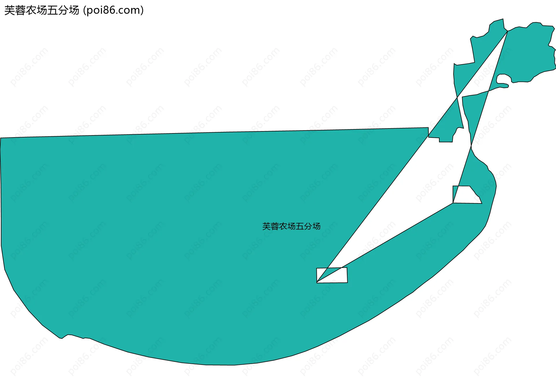 芙蓉农场五分场边界地图