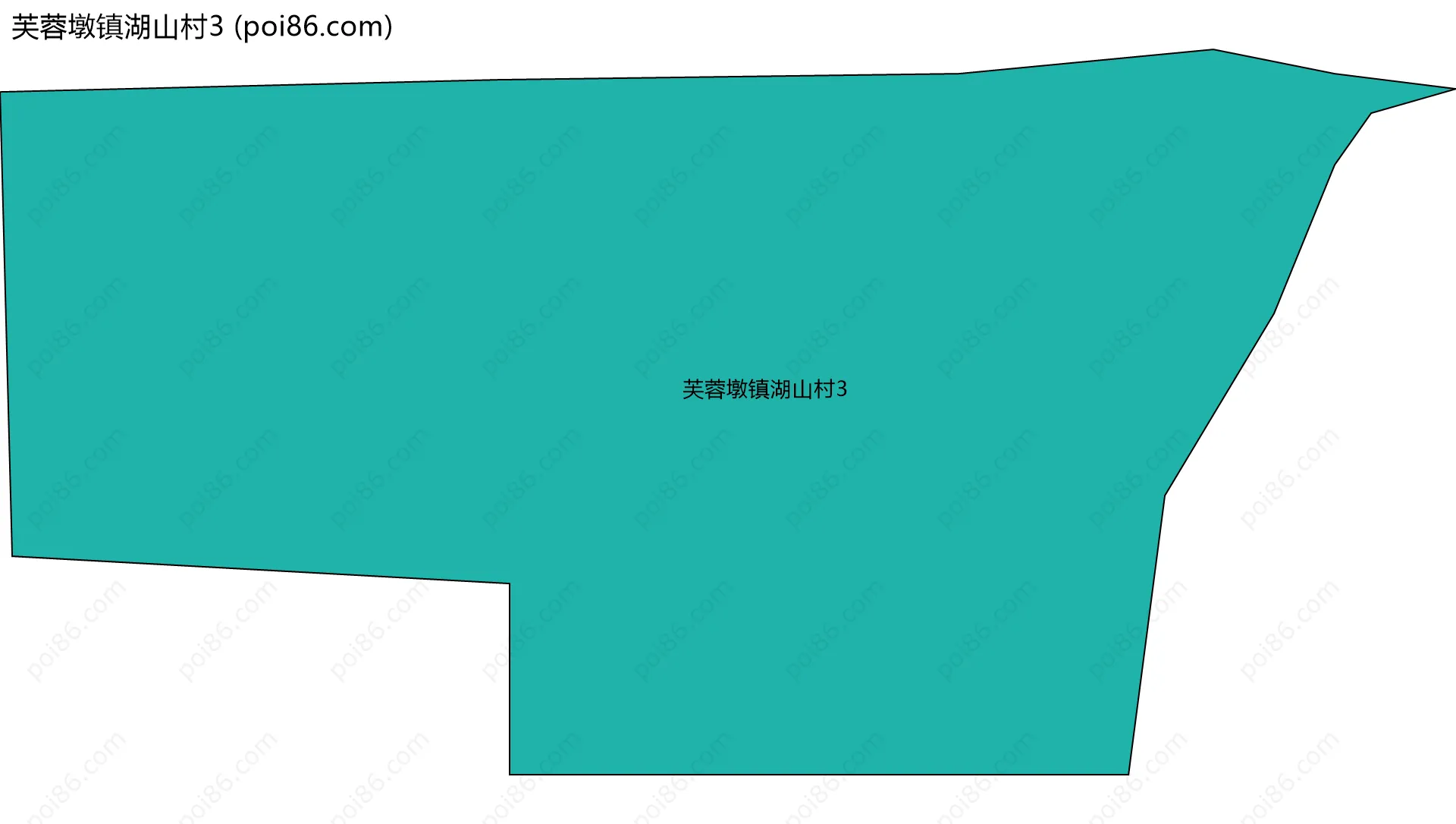 芙蓉墩镇湖山村3边界地图