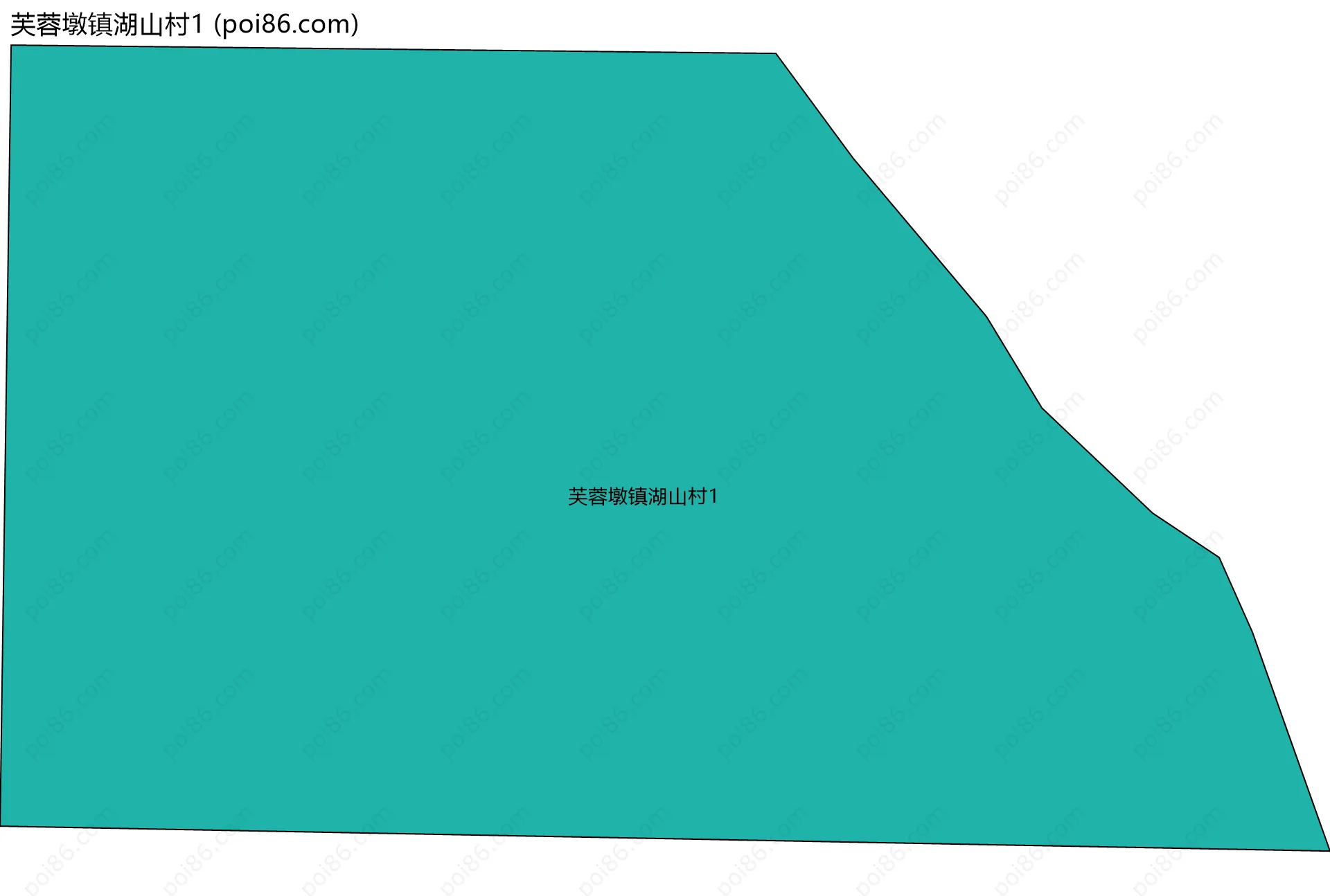 芙蓉墩镇湖山村1边界地图