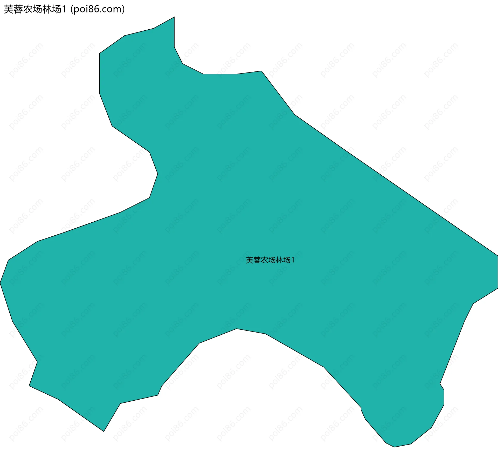 芙蓉农场林场1边界地图