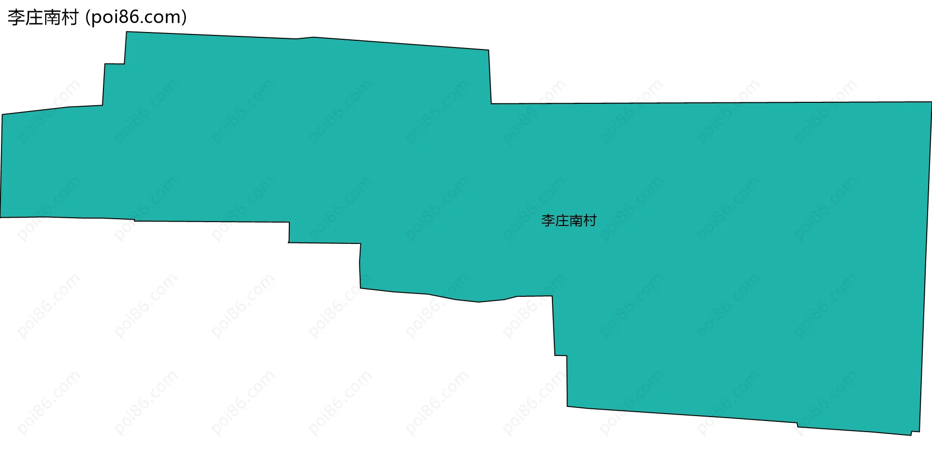 李庄南村边界地图