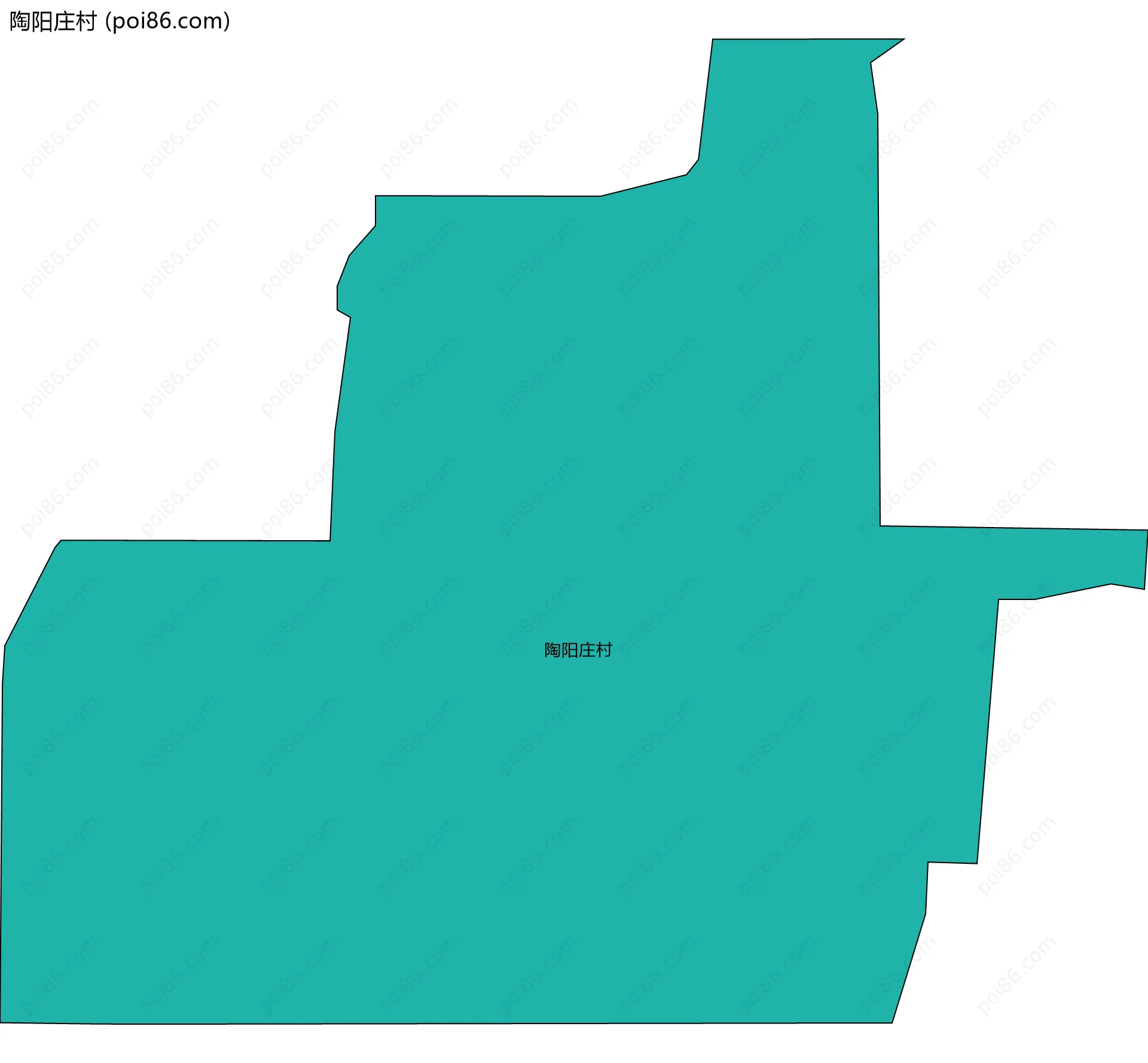 陶阳庄村边界地图
