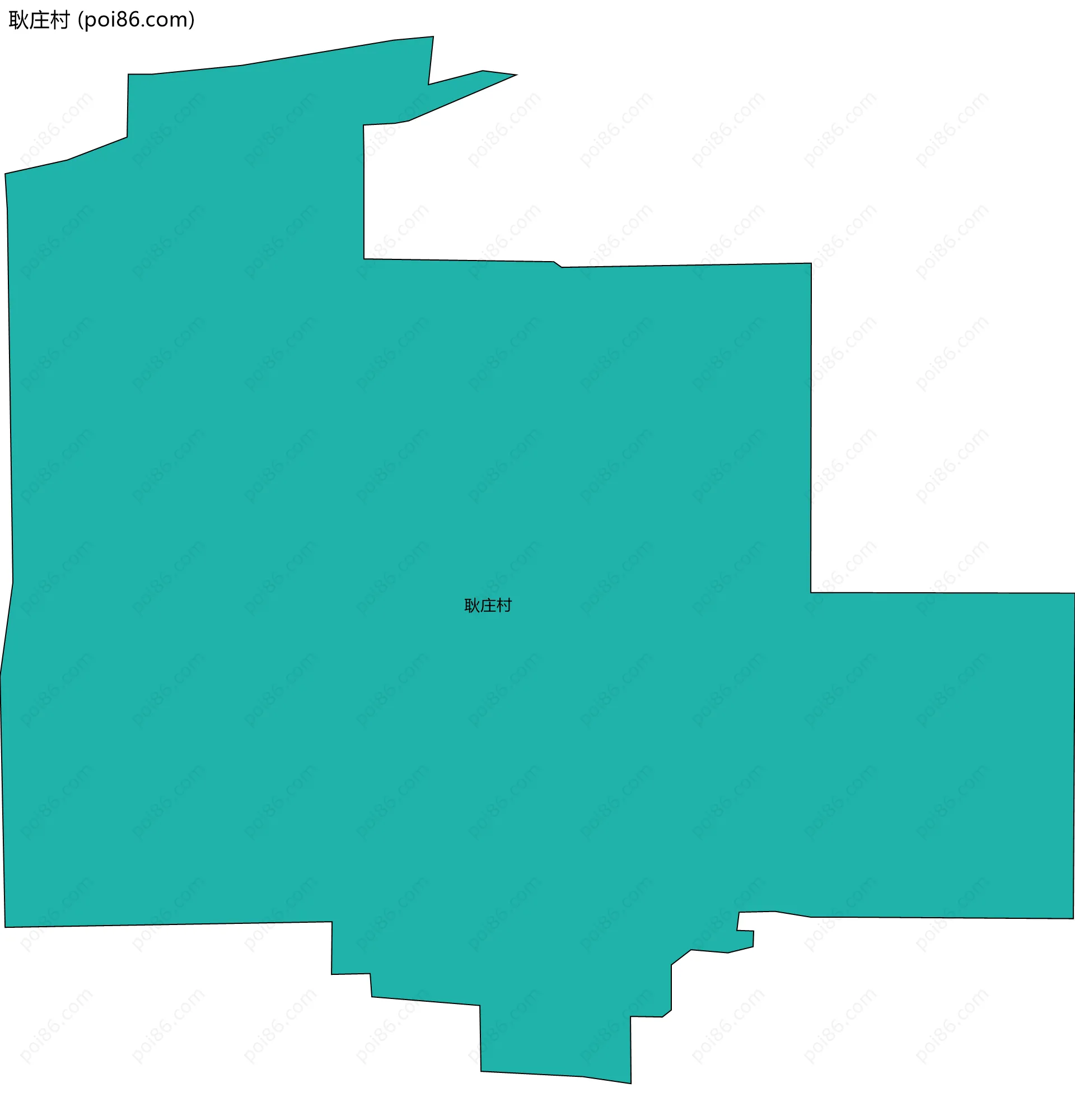 耿庄村边界地图