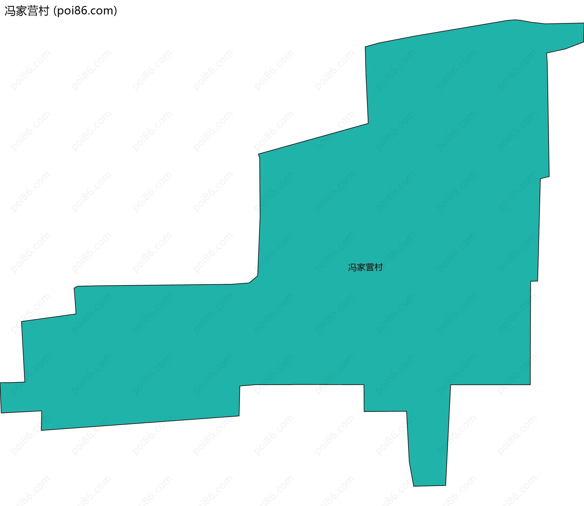冯家营村边界地图