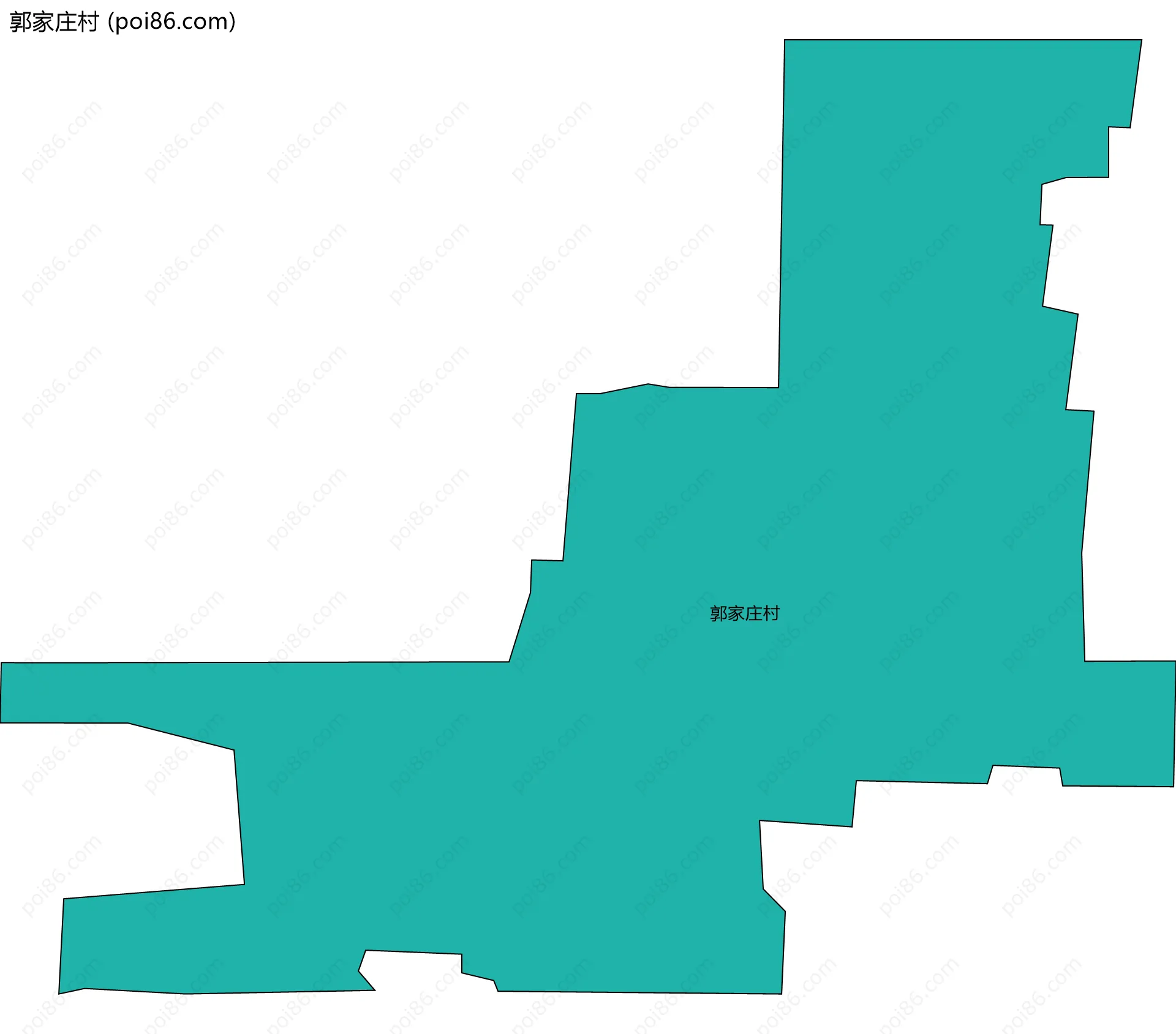 郭家庄村边界地图