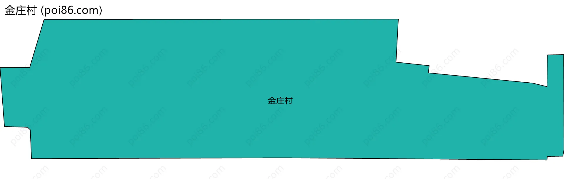 金庄村边界地图