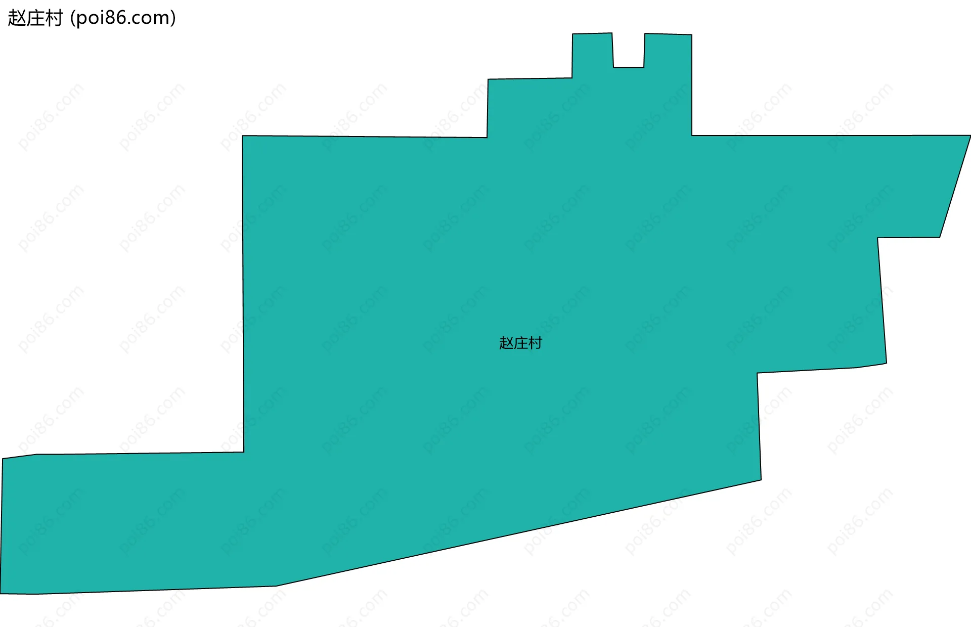赵庄村边界地图