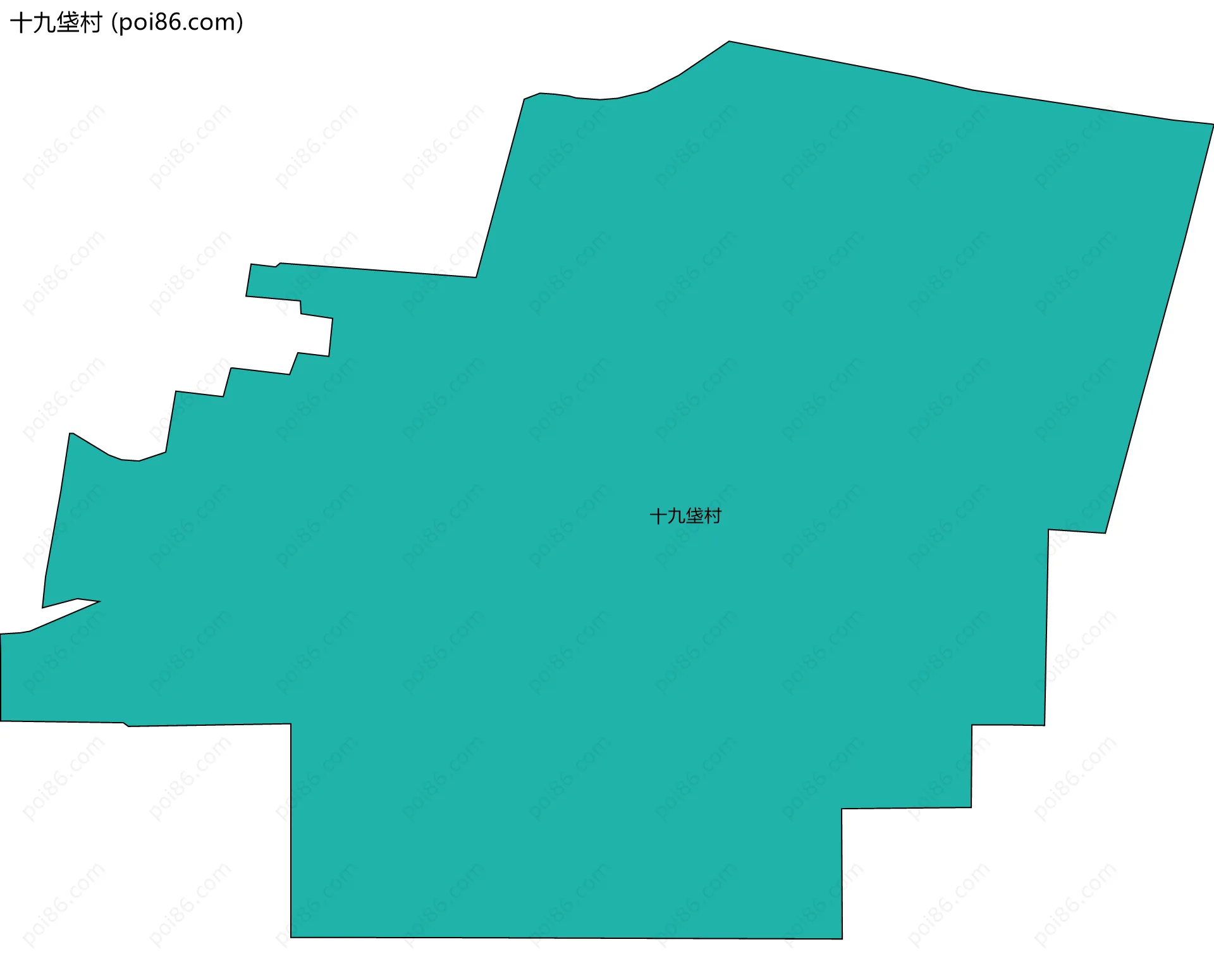 十九垡村边界地图