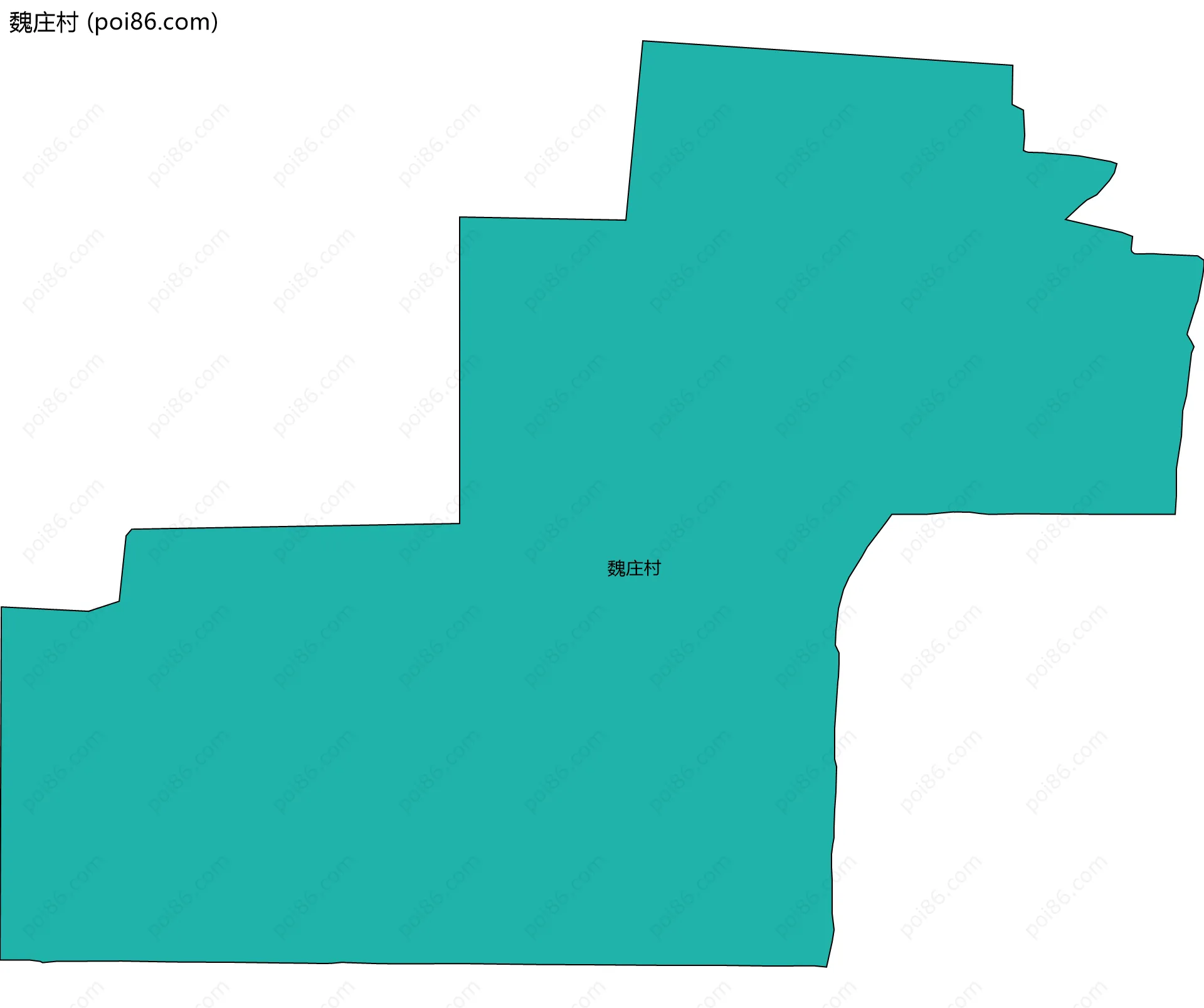 魏庄村边界地图