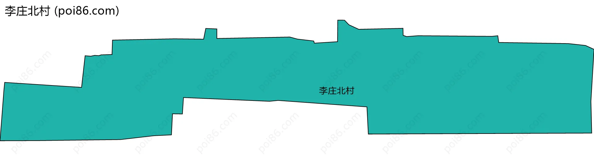 李庄北村边界地图