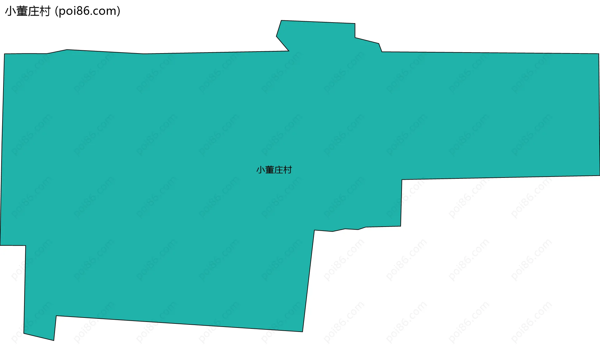 小董庄村边界地图